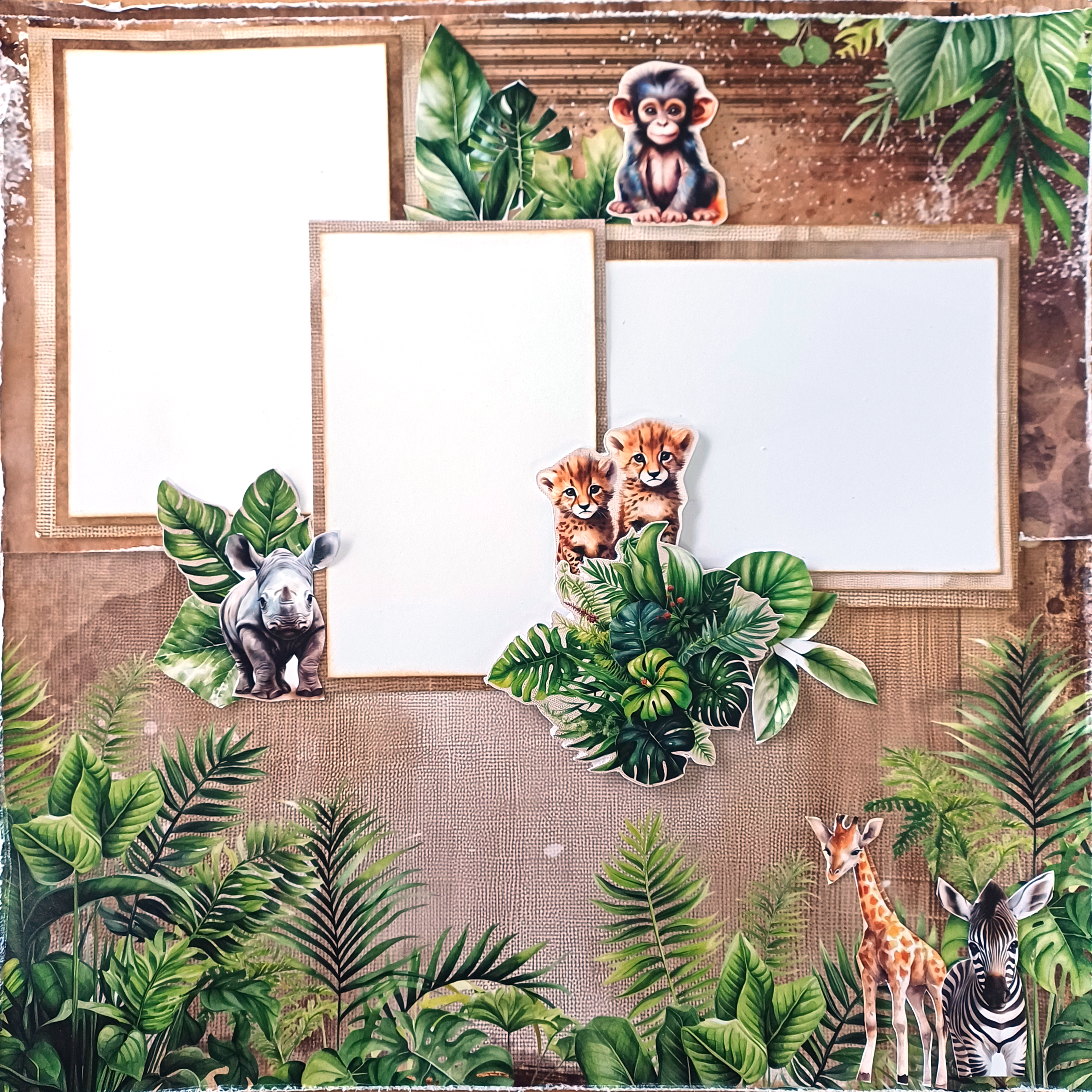 3Quarter Designs Zoo Encounter - 12x12 Design Paper & Diecuts Set Mini Collection