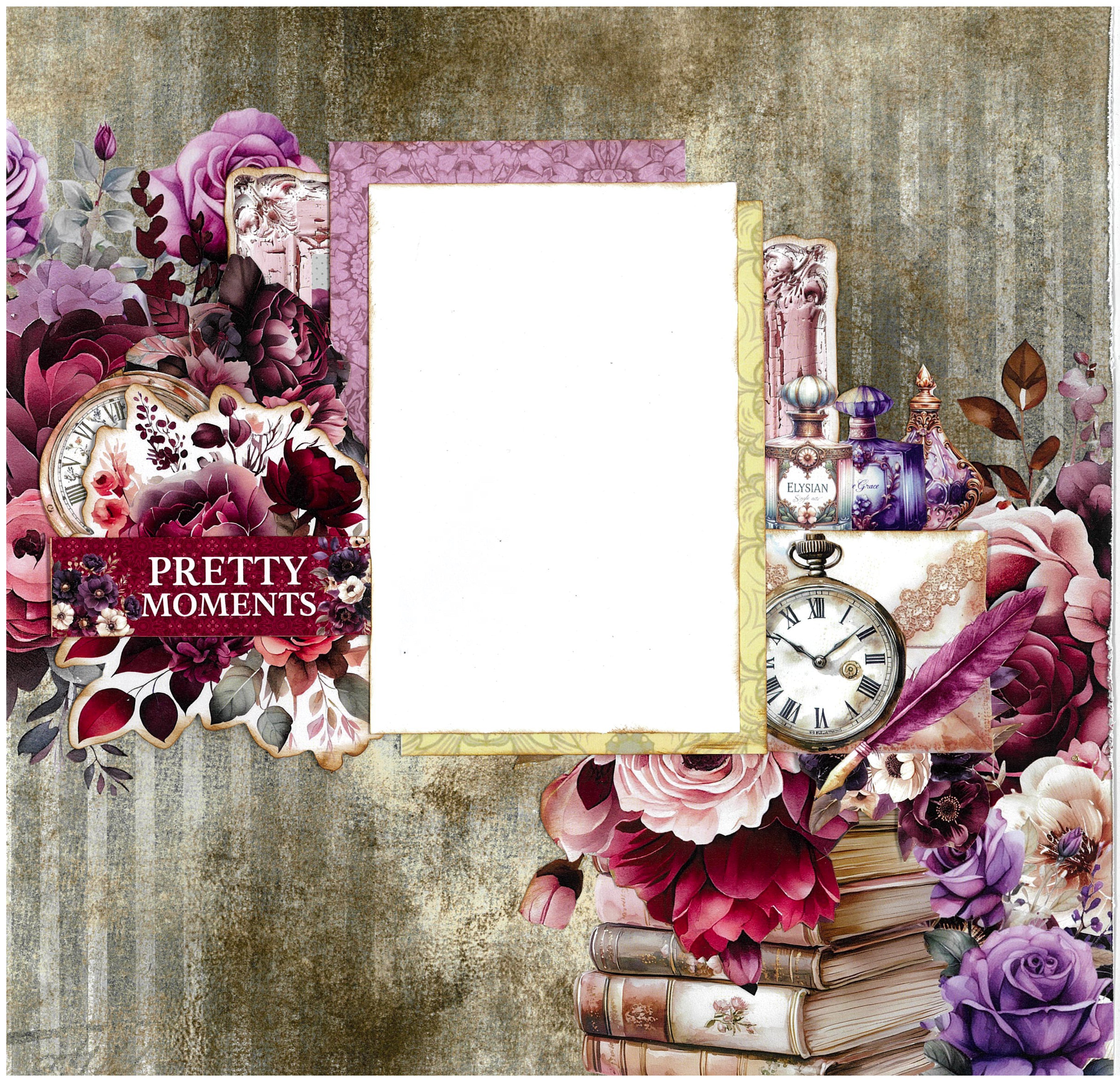 3Quarter Designs Petal Serenade 12x12 Design Paper & Diecuts Set
