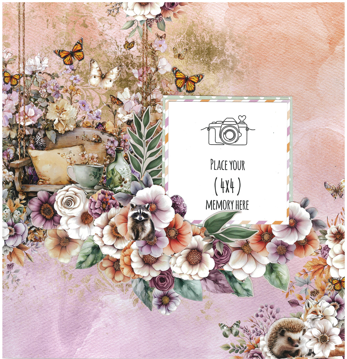 3Quarter Designs Butterfly Grove 12x12 Designer Paper & Diecuts Set