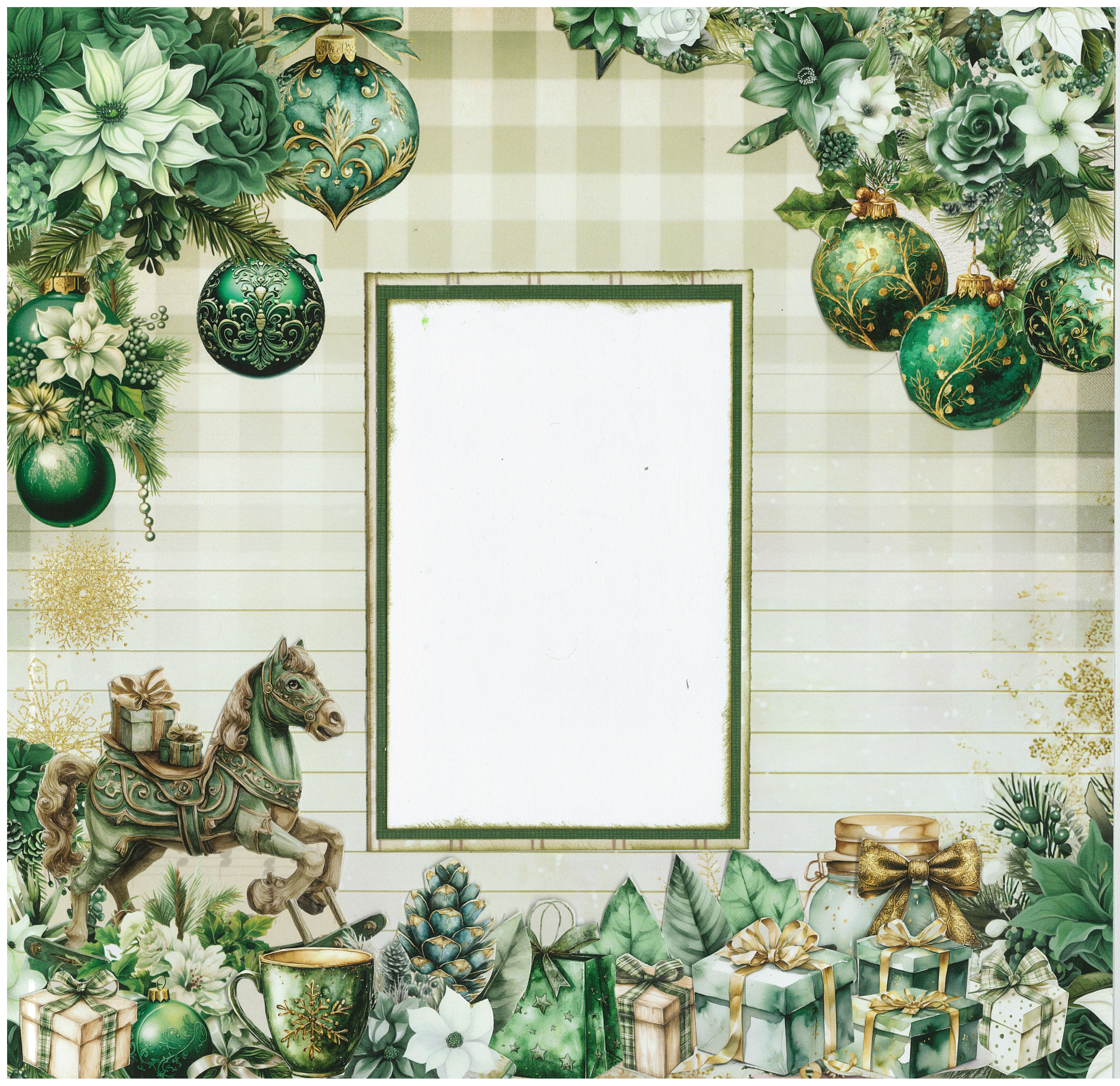 3Quarter Designs Pine Festivities 12x12 Designer Paper & Diecuts Set