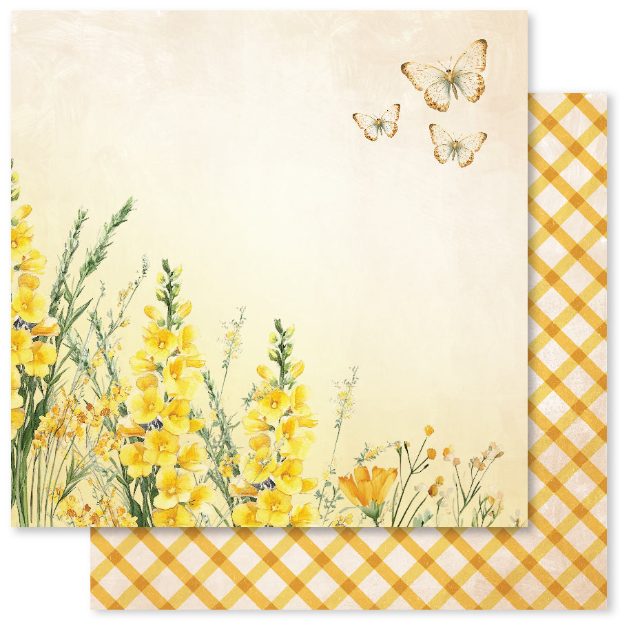 Bees & Butterflies D 12 x 12 Paper (12 pc Bulk Pack) 33549