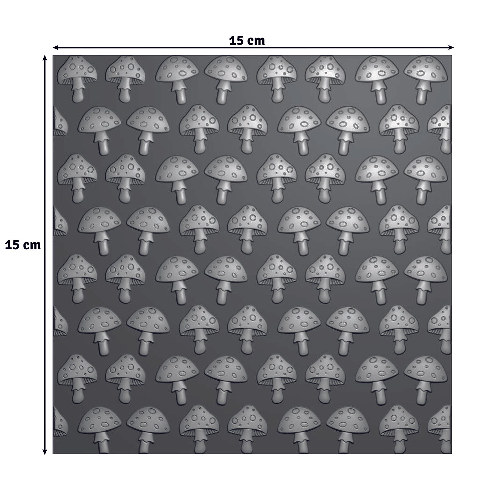 Vaessen Creative • Embossing Folder Mushrooms 5.9x5.9in 1pcs
