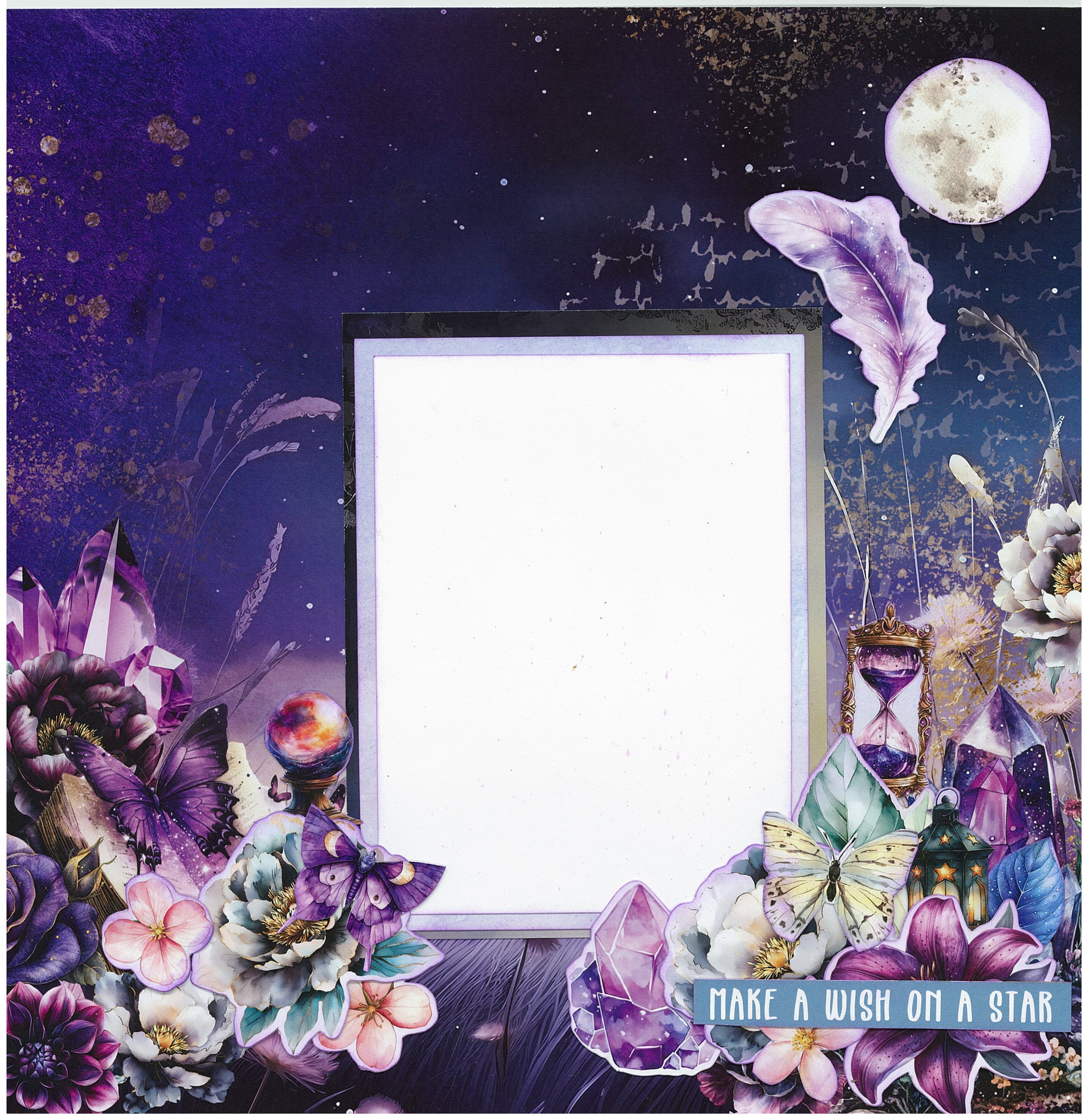 3Quarter Designs Night Garden 12x12 Design Paper & Diecuts Set