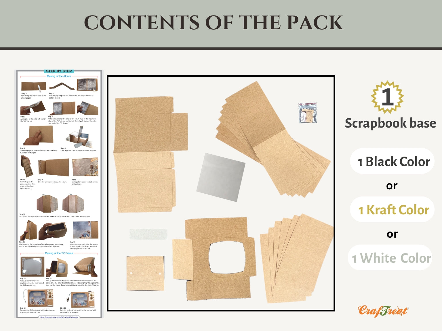 CrafTreat TV Pop Up Mini Album - Kraft