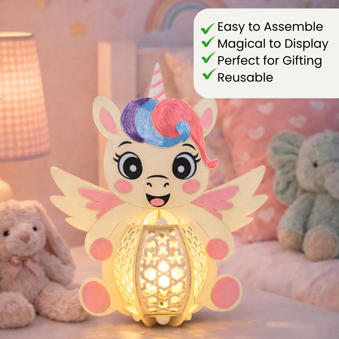 CrafTreat DIY Paper Lanterns - Unicorn