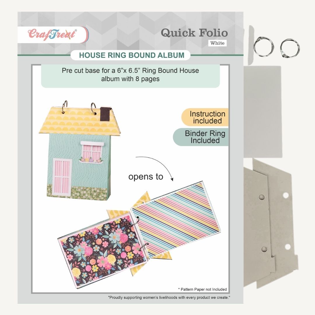 CrafTreat Quick Folio - House Ring Bound Album  