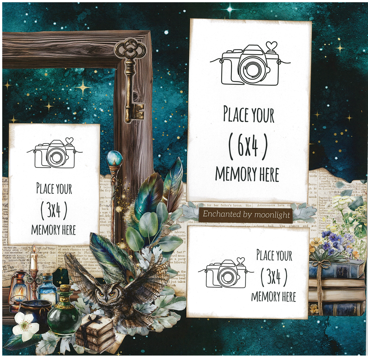 3Quarter Designs Wand Academy 12x12 Designer Paper & Diecuts Set