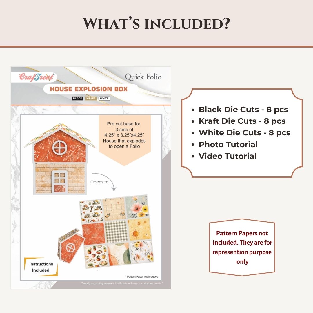 CrafTreat Quick Folio - House Explosion Box   