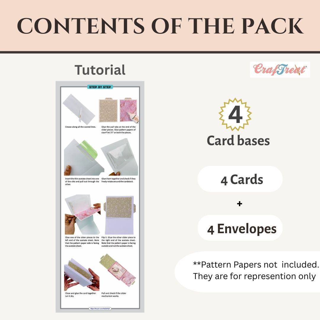 CrafTreat Card Blanks - Double Slider Card