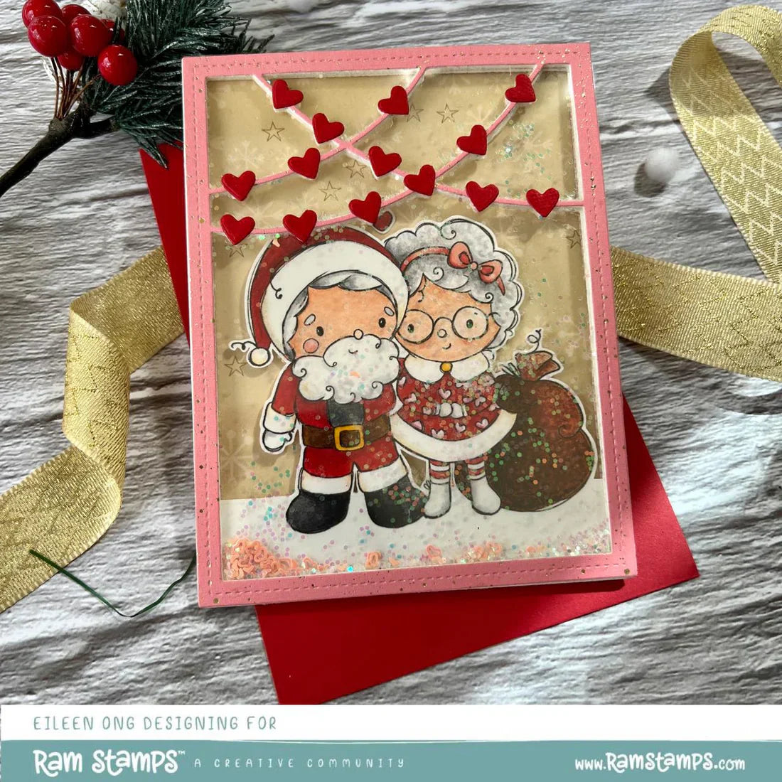 Mr & Mrs Santa Claus Clear Stamp 32661