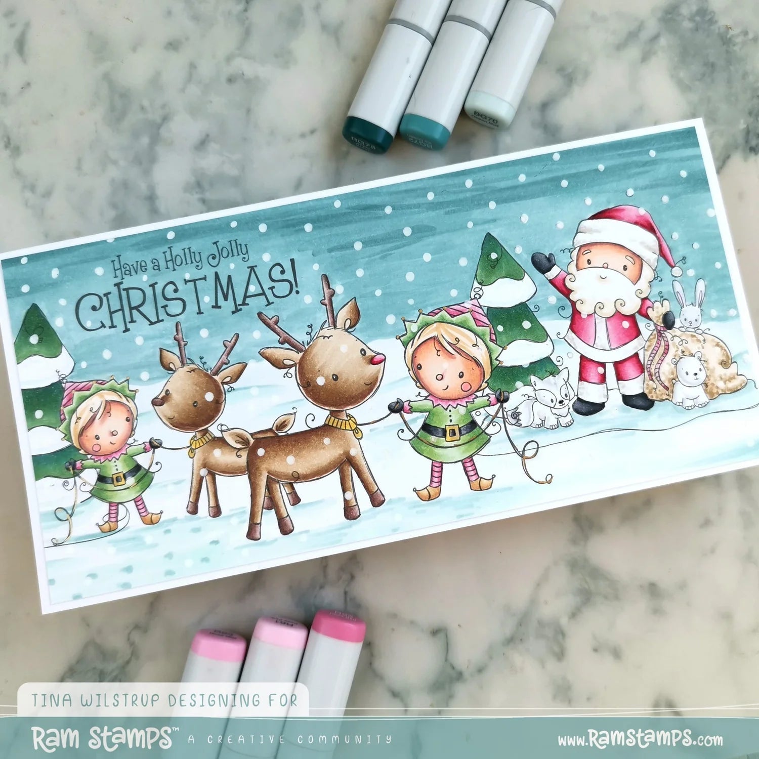 Holly Jolly Elf Clear Stamp 32664