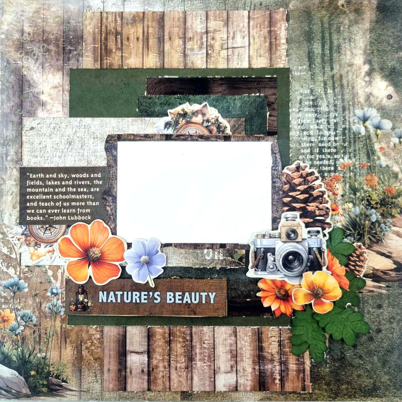 3Quarter Designs Idyllic Woods 12x12 Scrapbook Collection