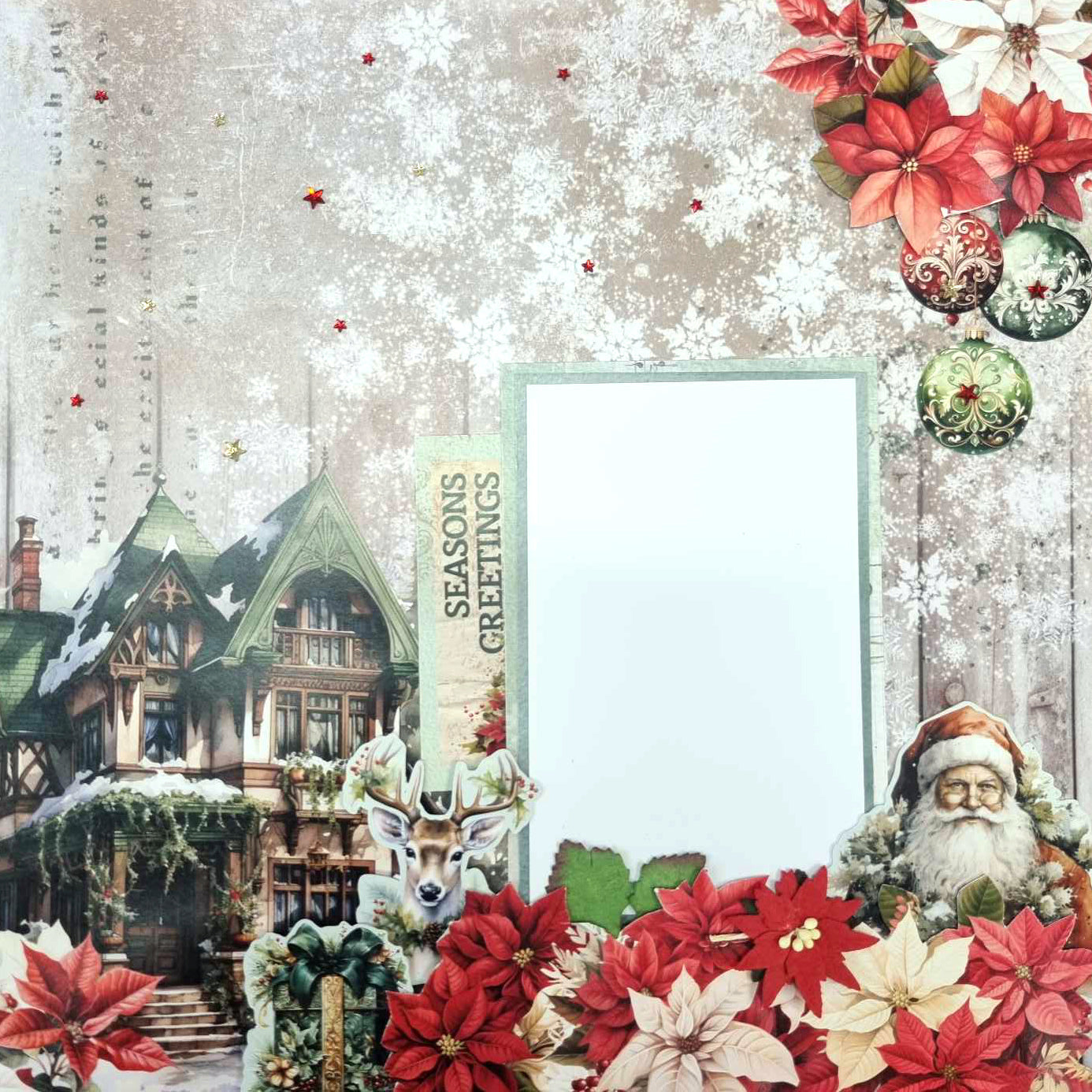 3Quarter Designs Xmas Magic 12x12 Design Paper & Diecuts Set