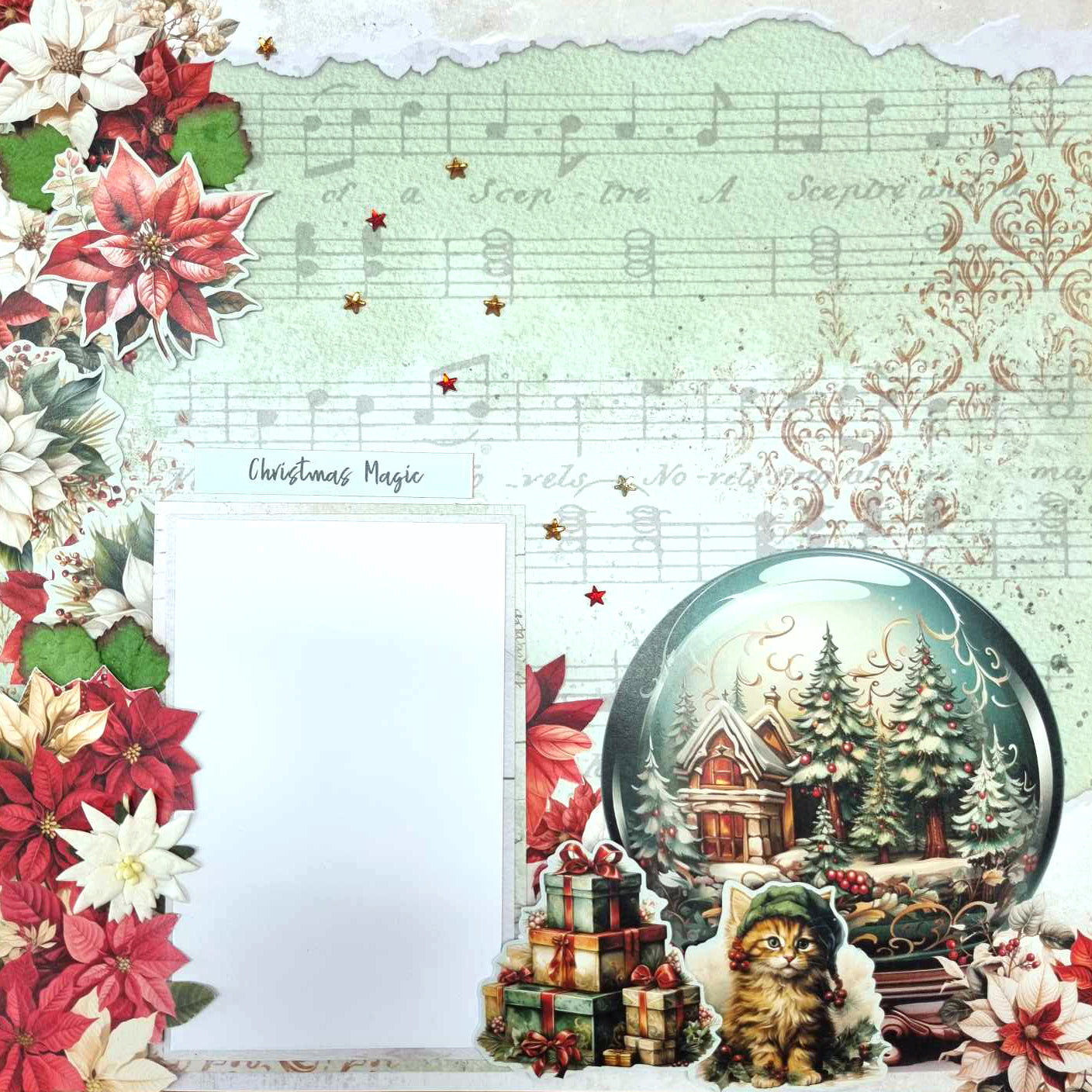 3Quarter Designs Xmas Magic 12x12 Design Paper & Diecuts Set