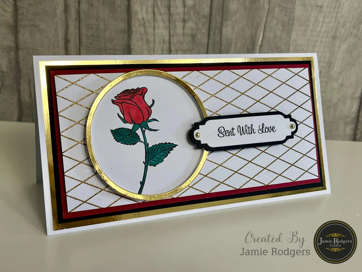 Jamie Rodgers Crafts - Lattice Elegance DL Clear Stamp Set