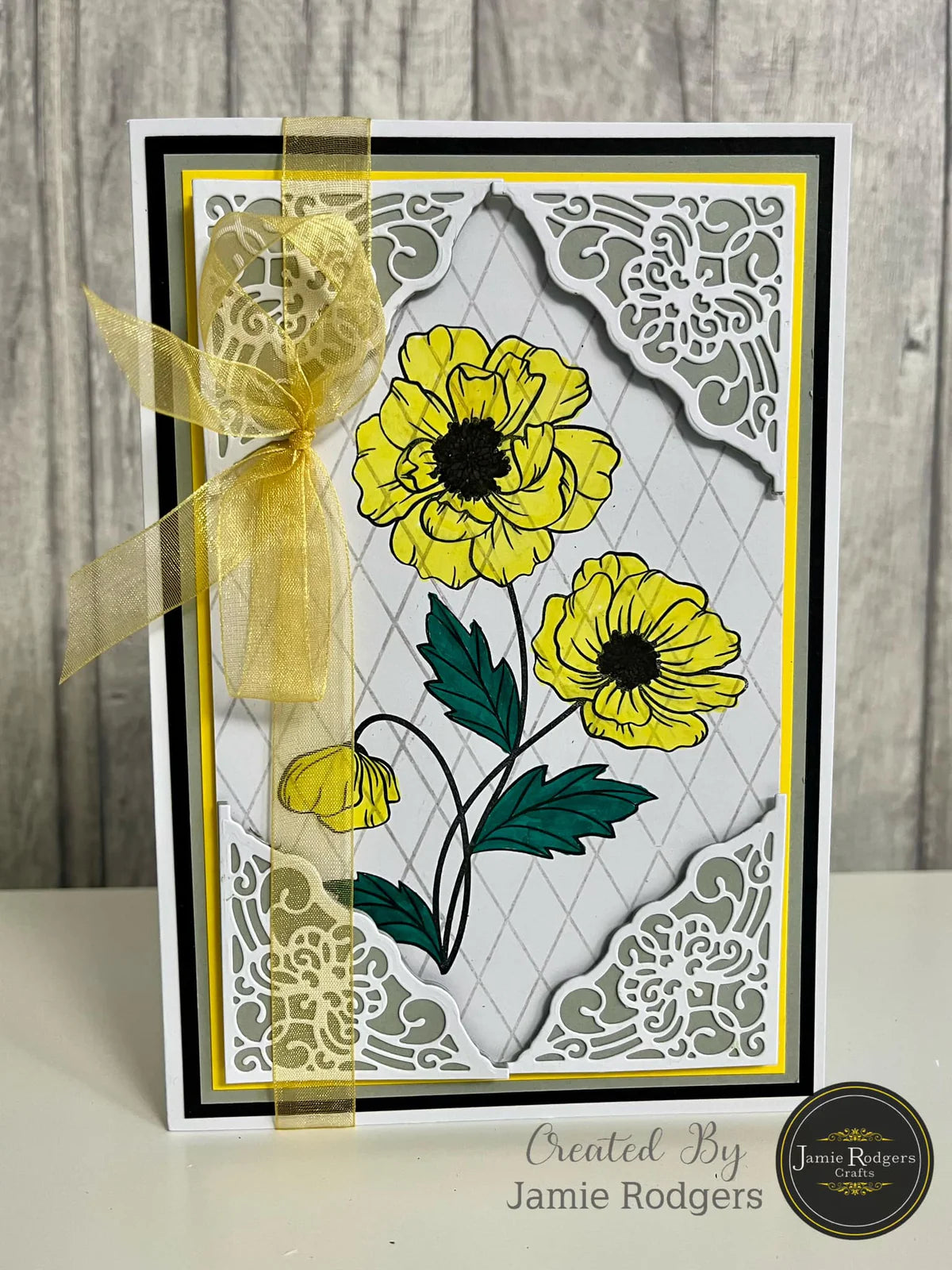 Jamie Rodgers Crafts - Lattice Elegance DL Clear Stamp Set