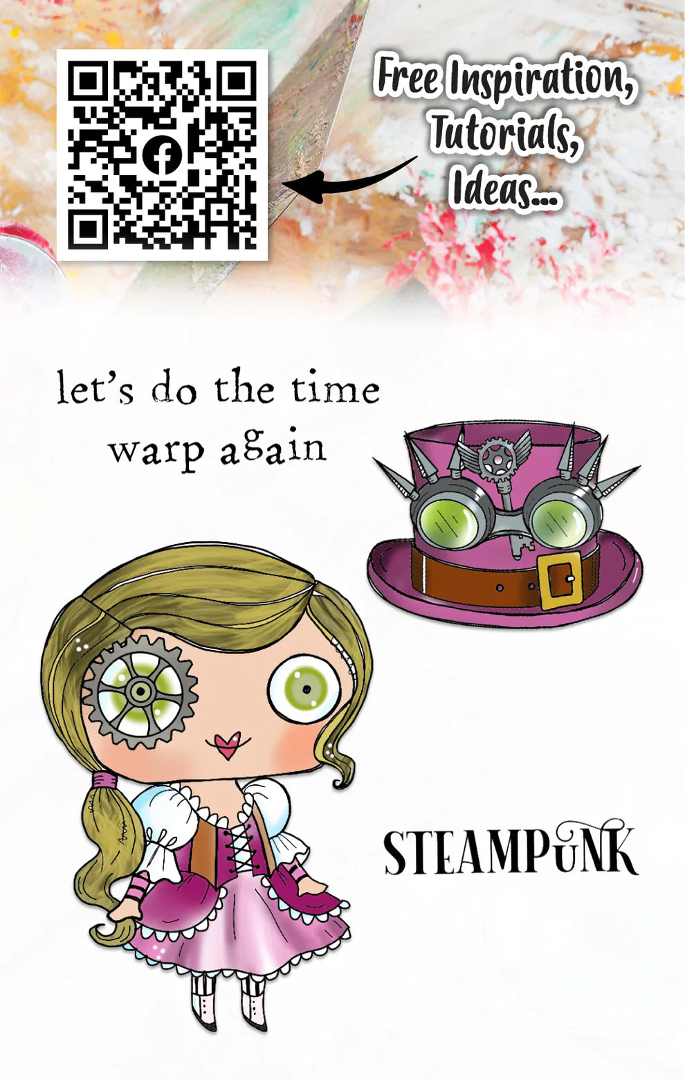 AALL and Create - A7 Stamp Set - Time Warp
