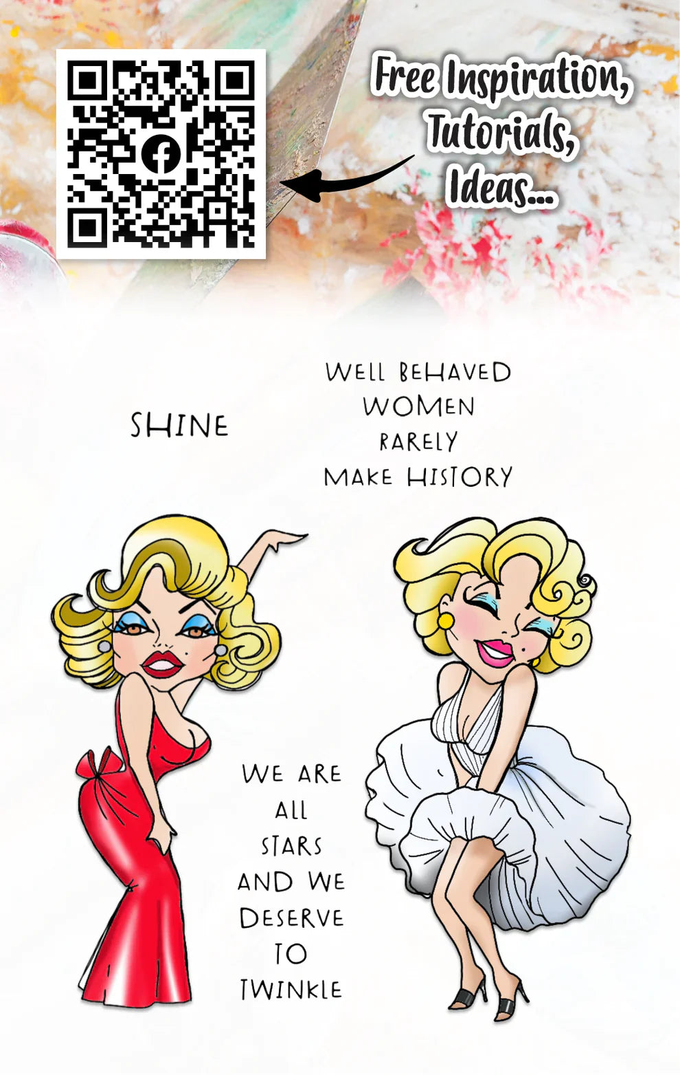 AALL and Create - A7 Stamp Set - Marilyn