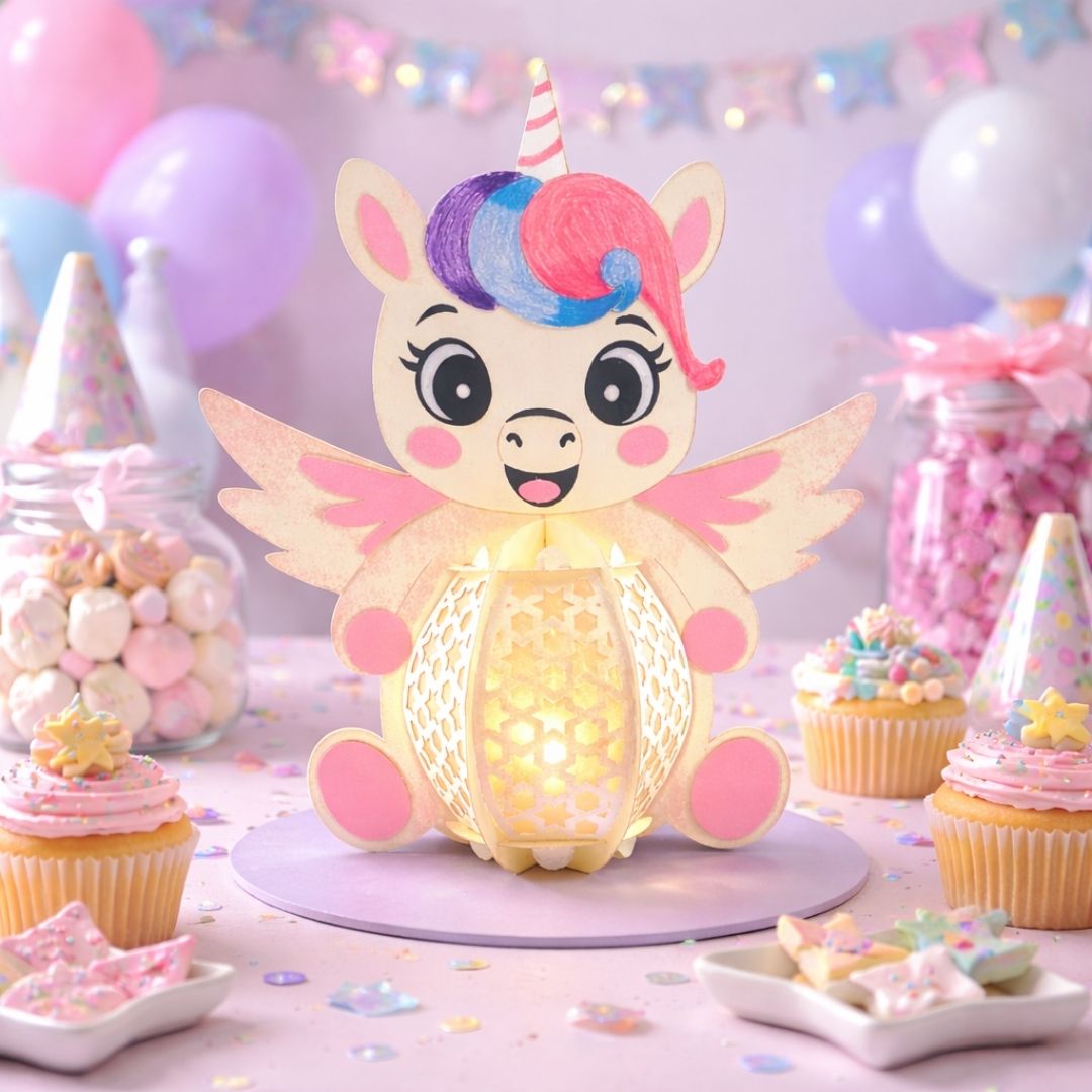 CrafTreat DIY Paper Lanterns - Unicorn