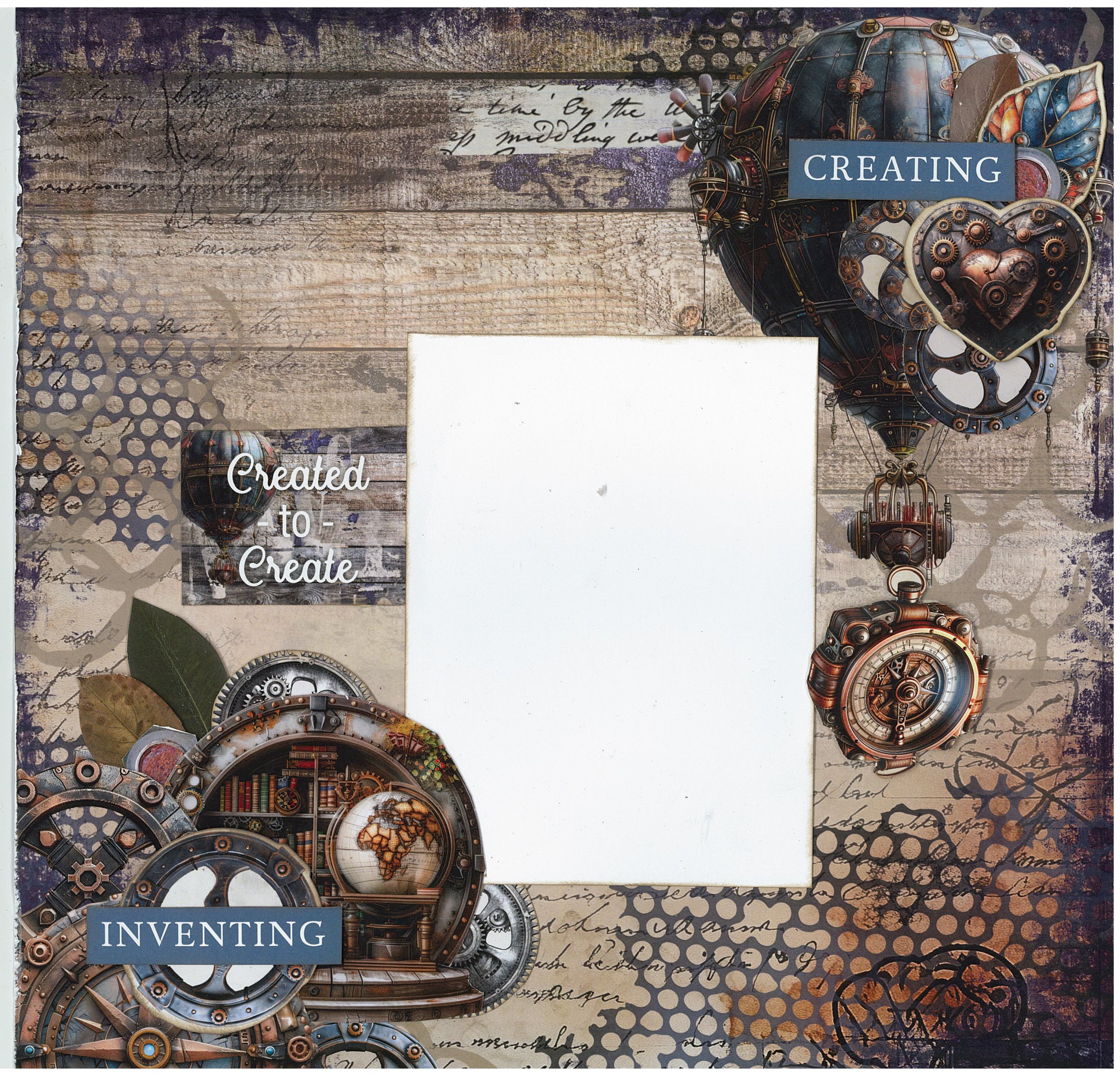 3Quarter Designs Rustic Tinkerer 12x12 Design Paper & Diecuts Set