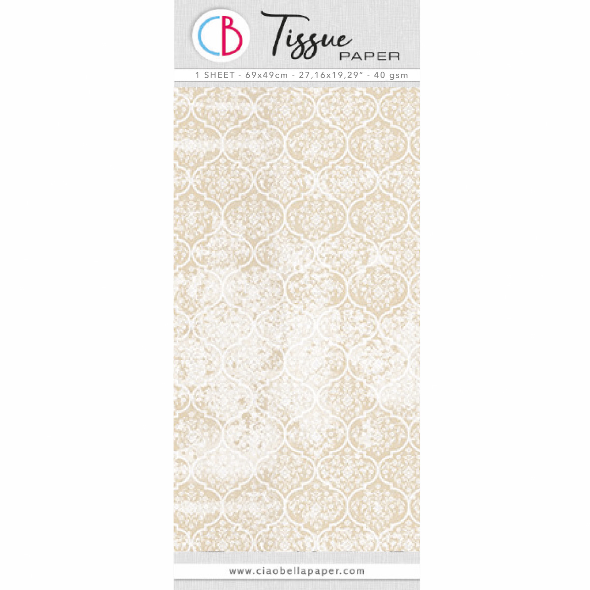 Tissue Paper cm69x49 27,66"x19,29” Classic Chic