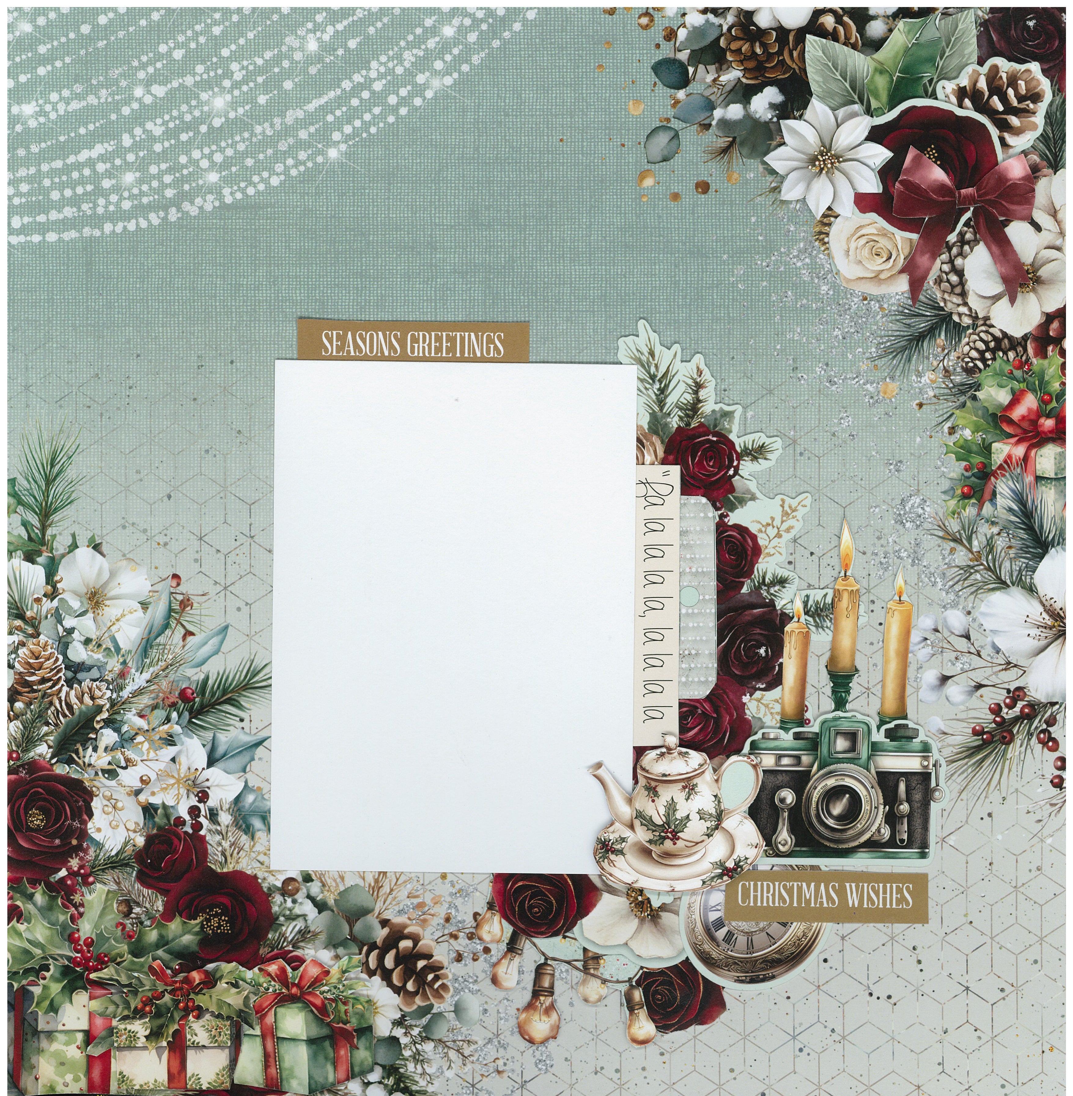 3Quarter Designs Silent Night 12x12 Designer Paper & Diecuts Set