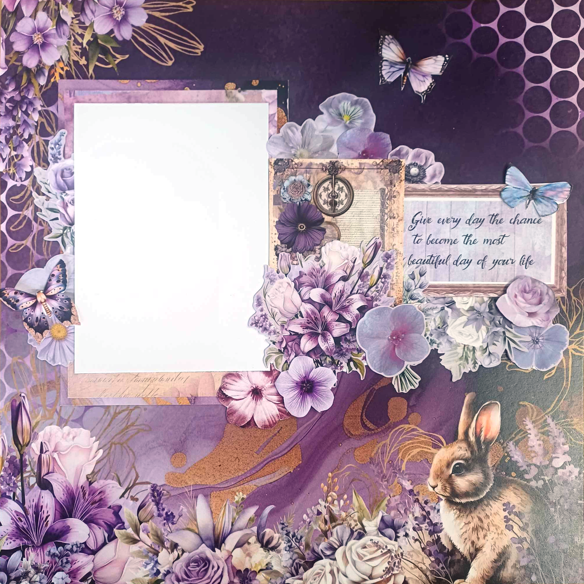 3Quarter Designs Lilac Euphoria 12x12 Design Paper & Diecuts Set