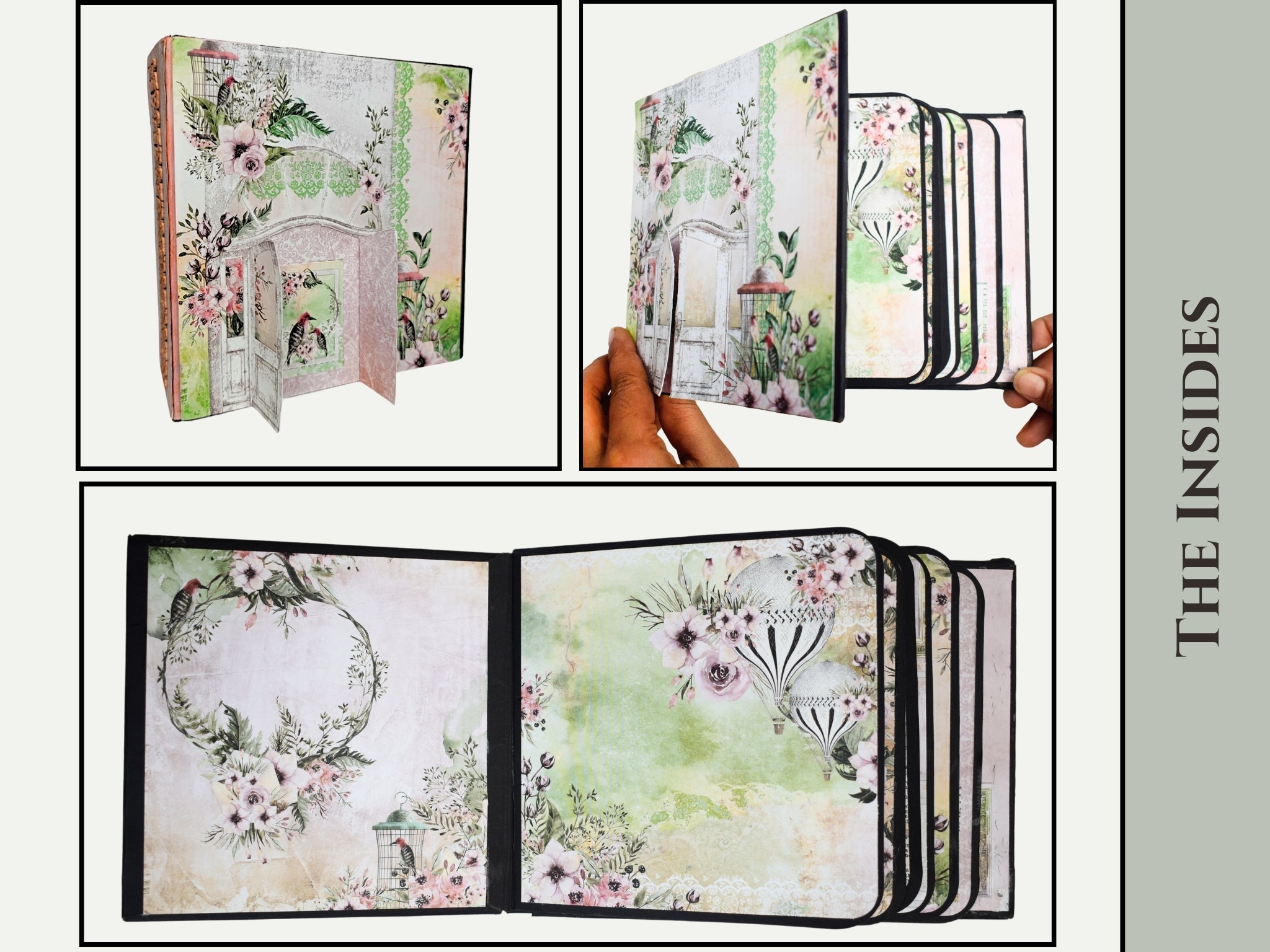CrafTreat Scrapbook Blanks - Basic 6x6 - Black & Kraft Color