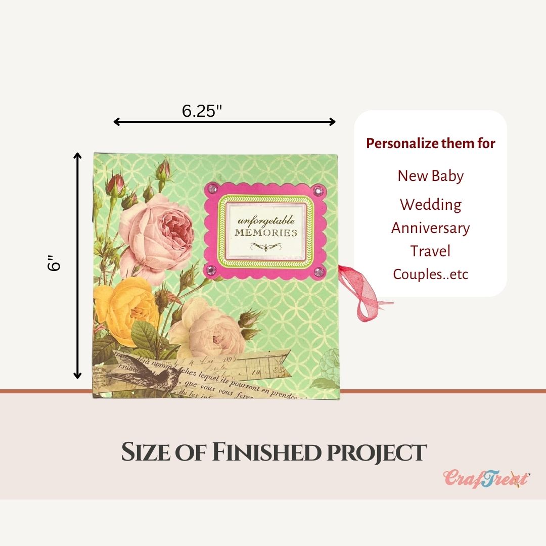 Craftreat Scrapbook Blank Quick Folio  - Frame Box Folio