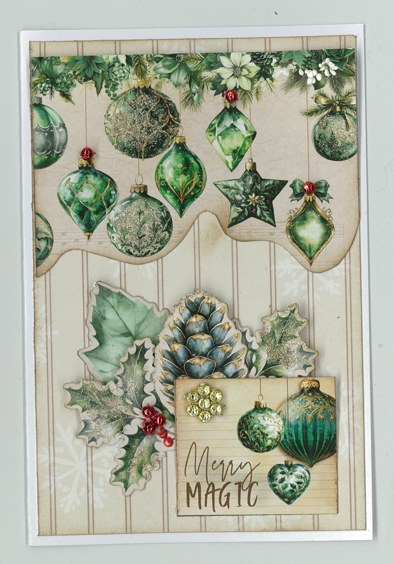 3Quarter Designs Pine Festivities 6x4 Card Pack