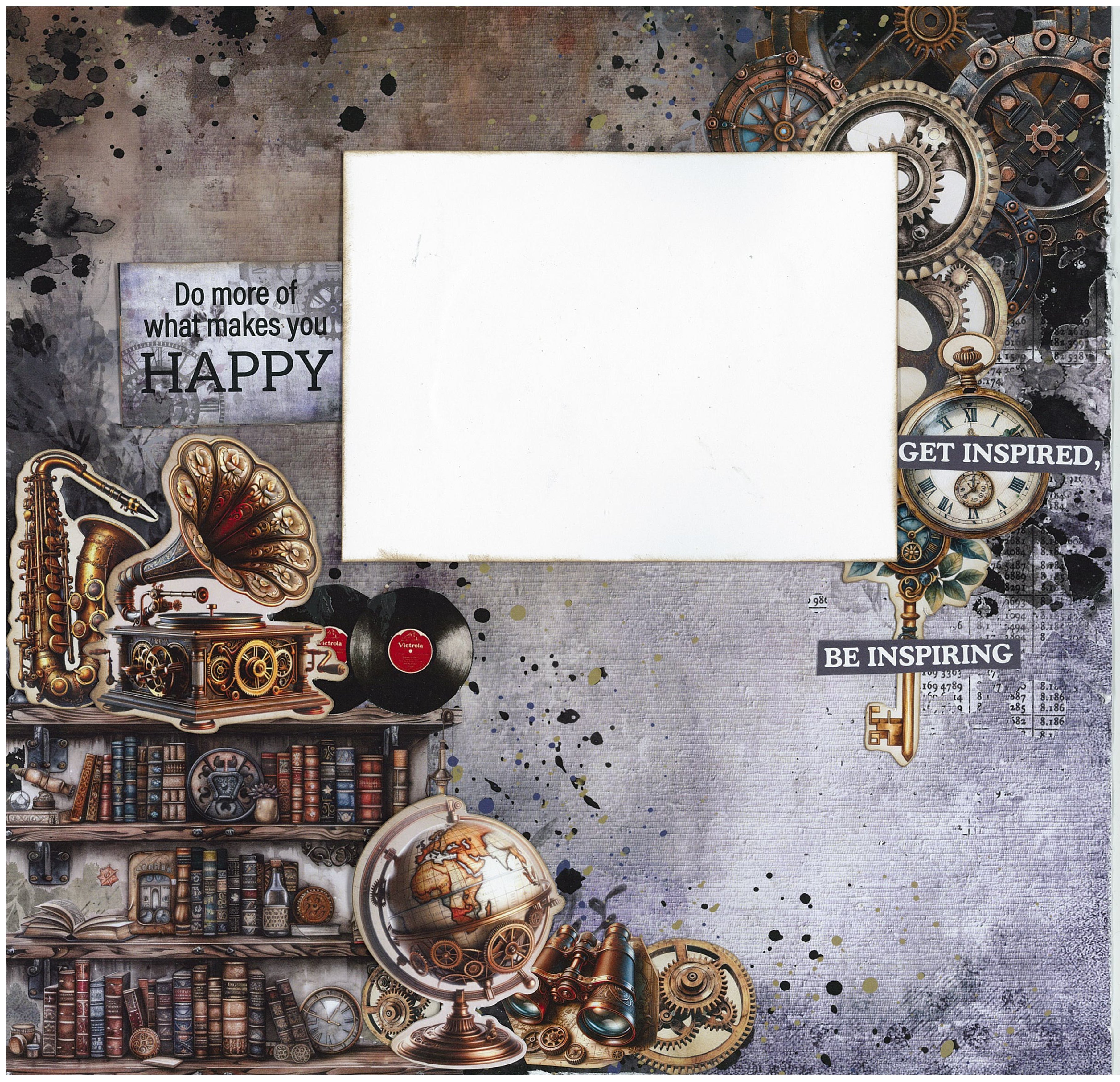 3Quarter Designs Rustic Tinkerer 12x12 Design Paper & Diecuts Set