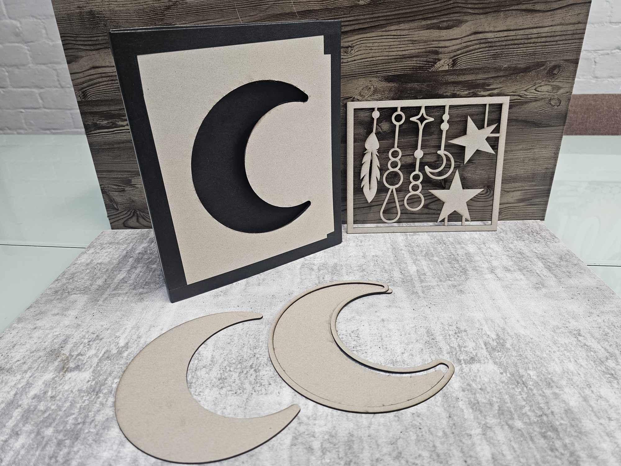 3Quarter Designs - Moon Album - Chipboard