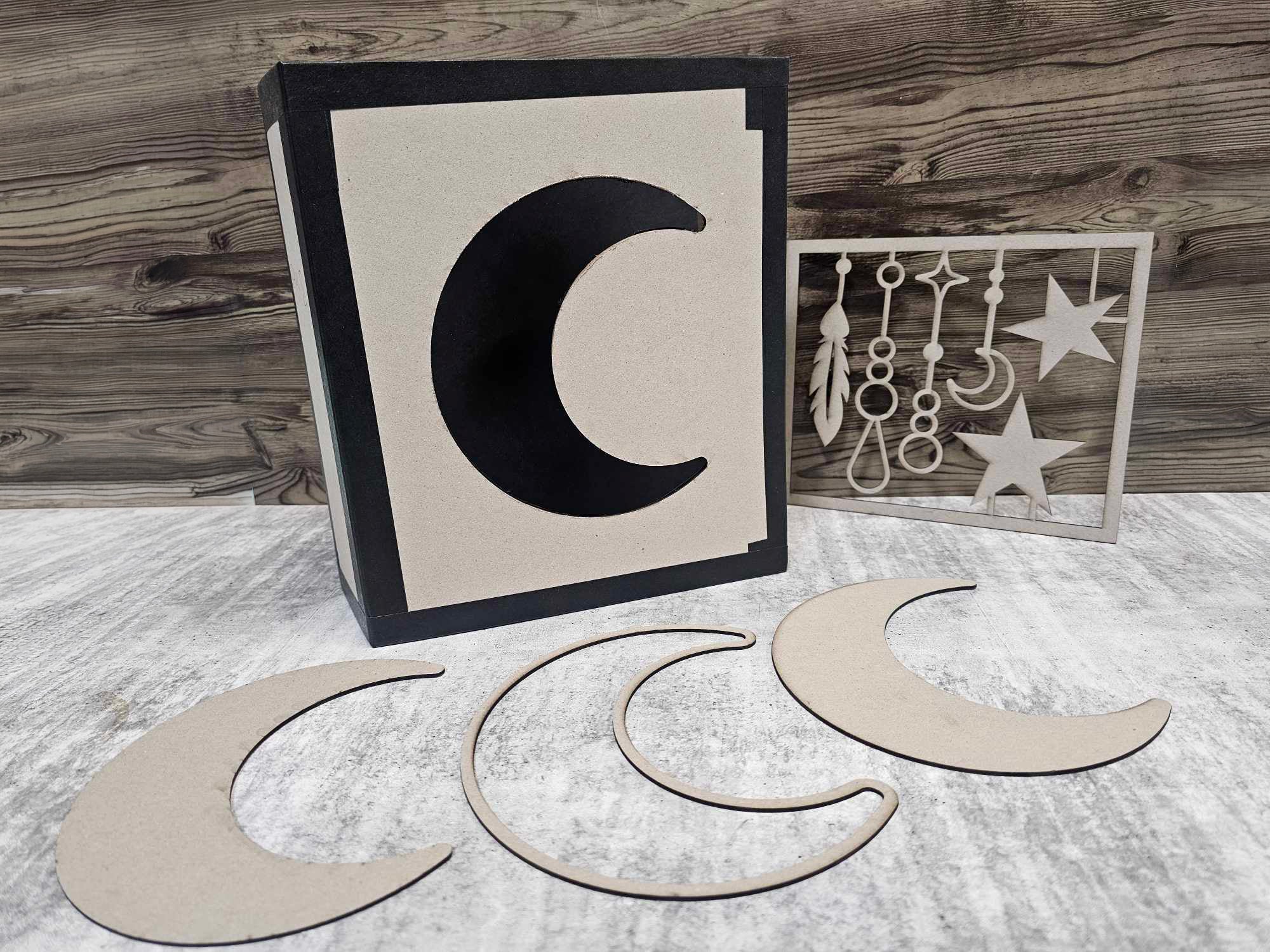 3Quarter Designs - Moon Album - Chipboard