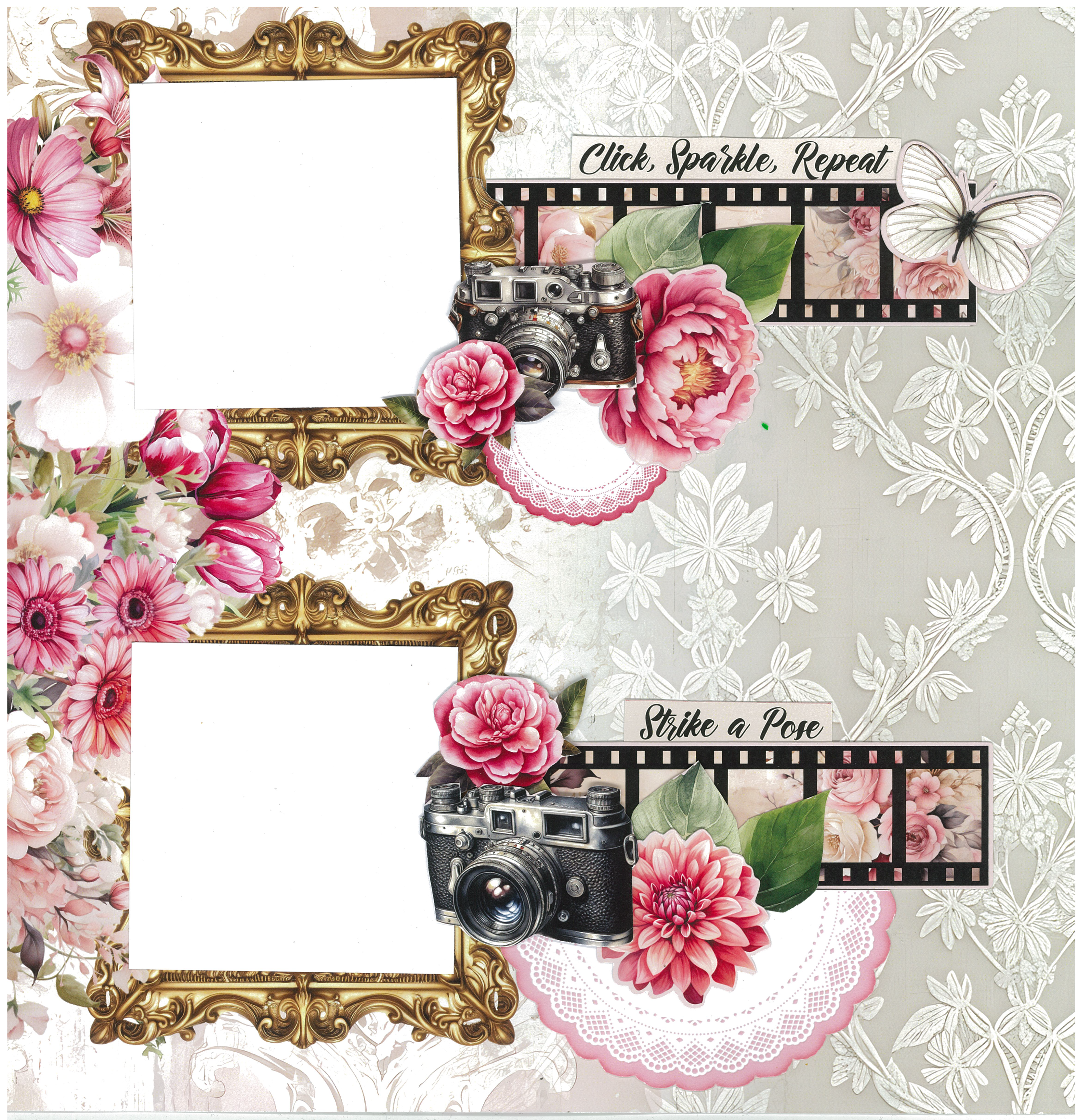 3Quarter Designs Shutter Glam 12x12 Designer Paper & Diecuts Set