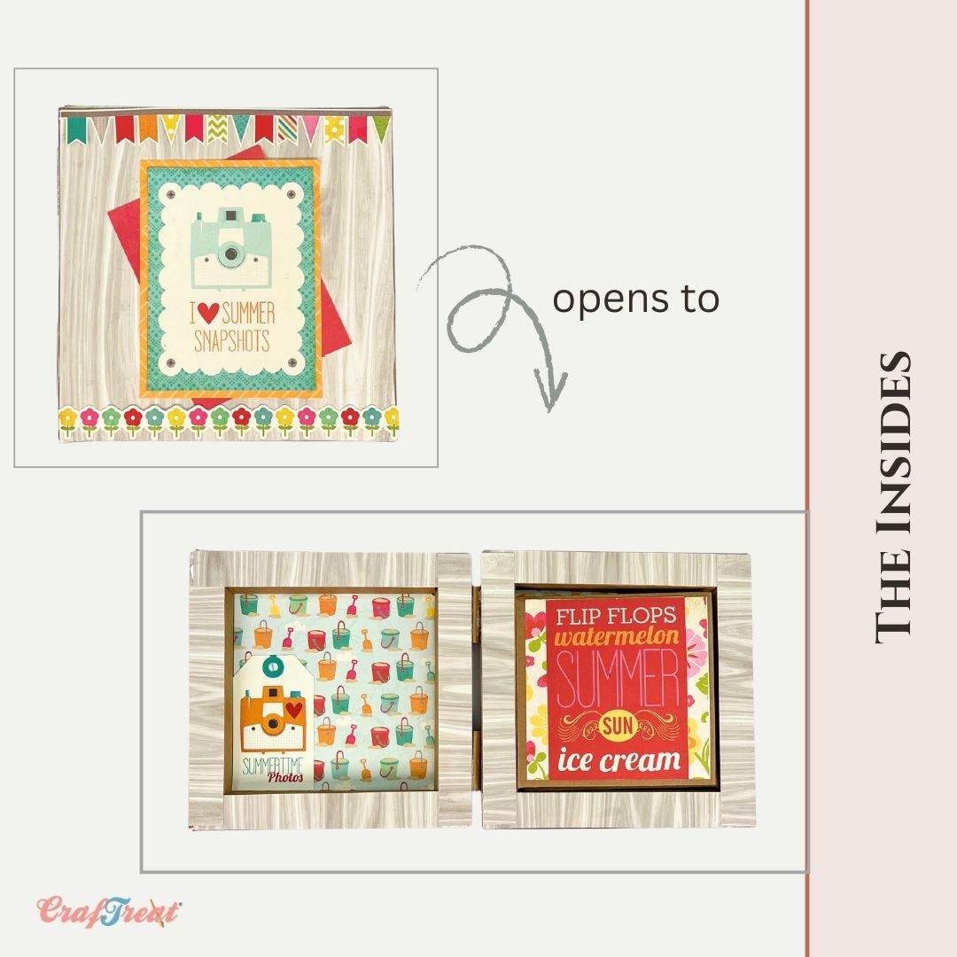 Craftreat Scrapbook Blank Quick Folio  - Frame Box Folio