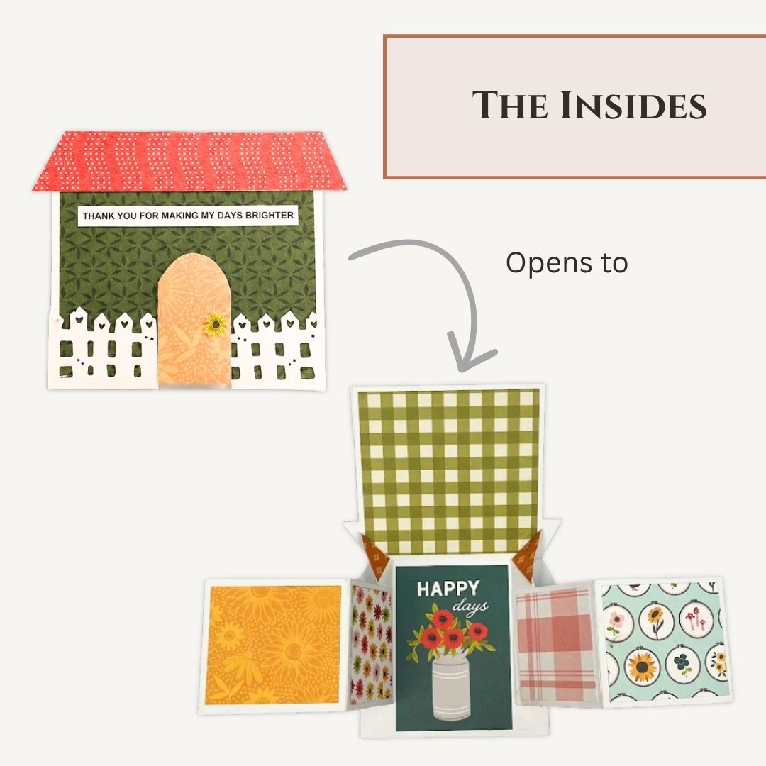 CrafTreat Card Blank - House Side Pop-out Card 