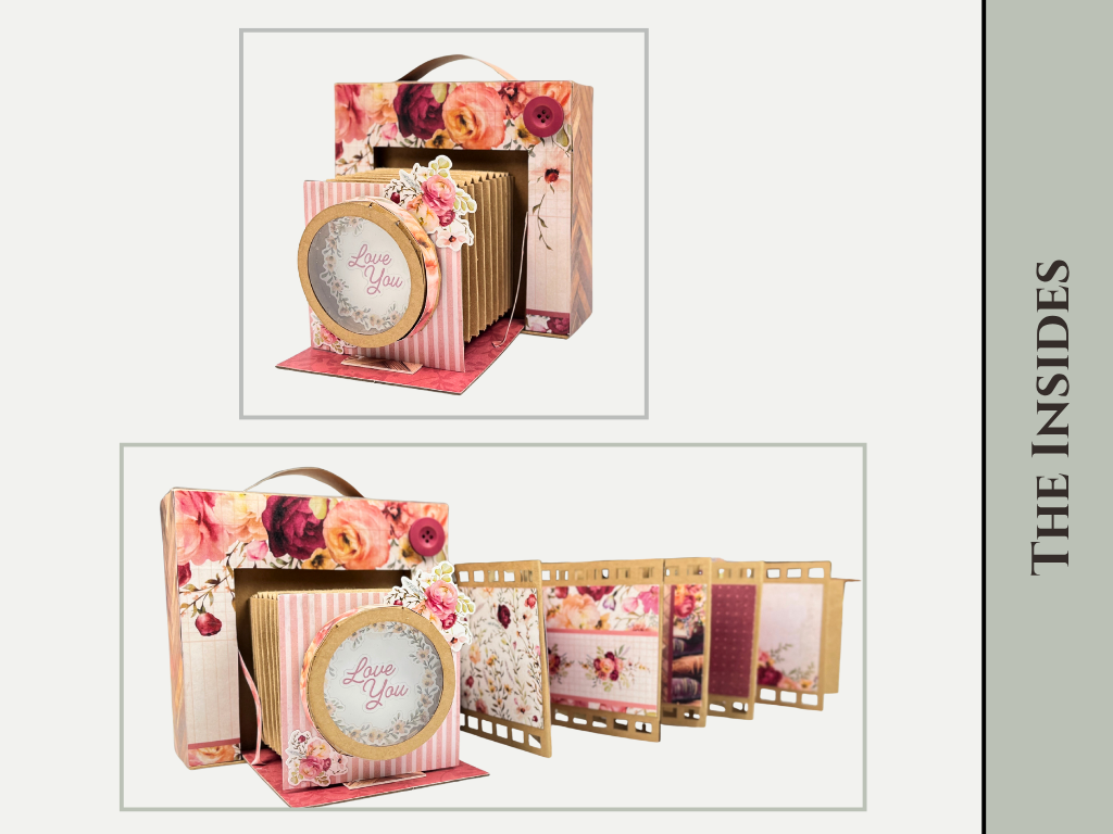 CrafTreat Scrapbook Blank Precut Album Base - Vintage Camera - Kraft