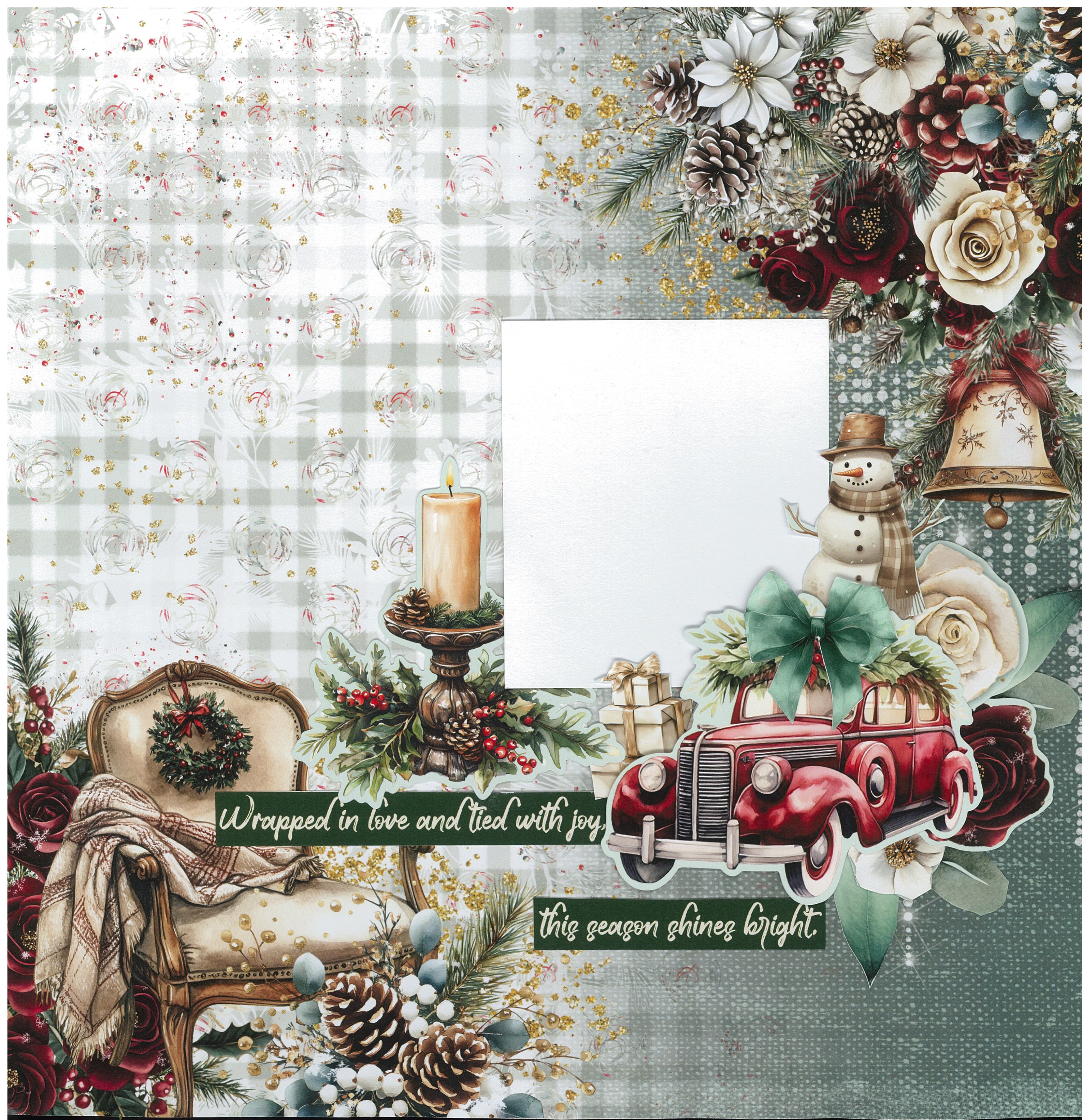 3Quarter Designs Silent Night 12x12 Designer Paper & Diecuts Set