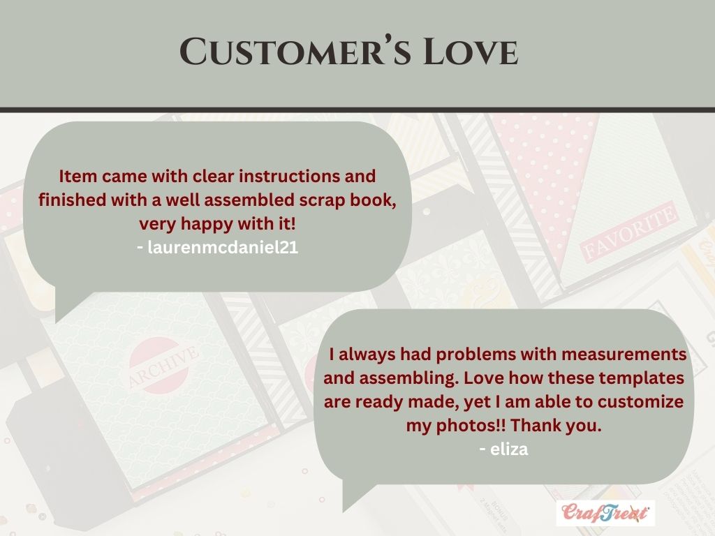 CrafTreat Scrapbook Blank Precut Album Base - Gate Fold Folio - Ivory