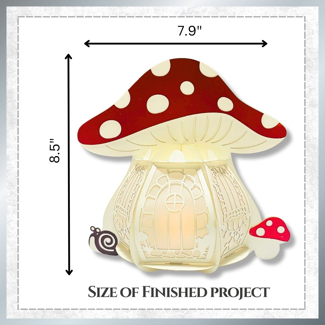 CrafTreat DIY Paper Lanterns - Mushroom