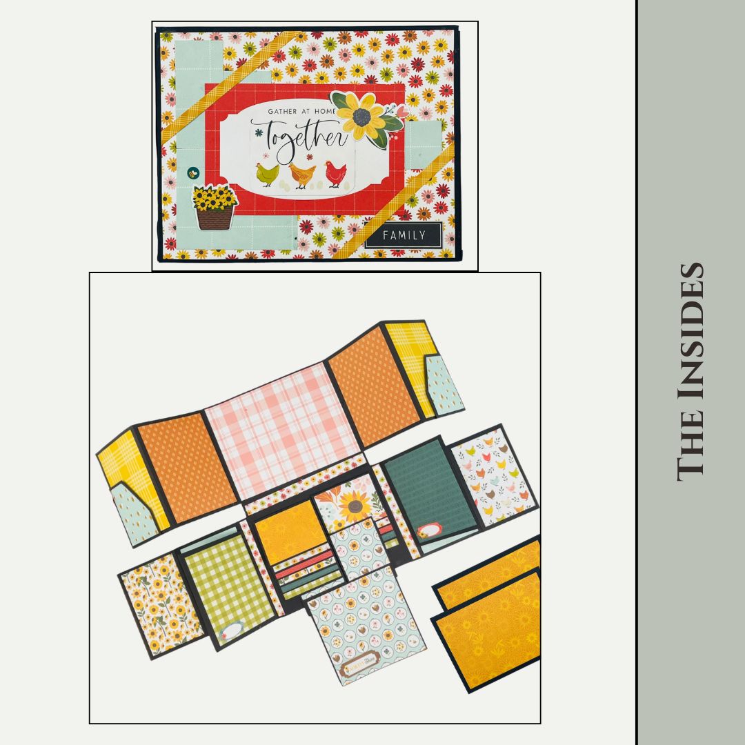 CrafTreat Scrapbook Blank Precut Album Base - LapBook Folio - Kraft