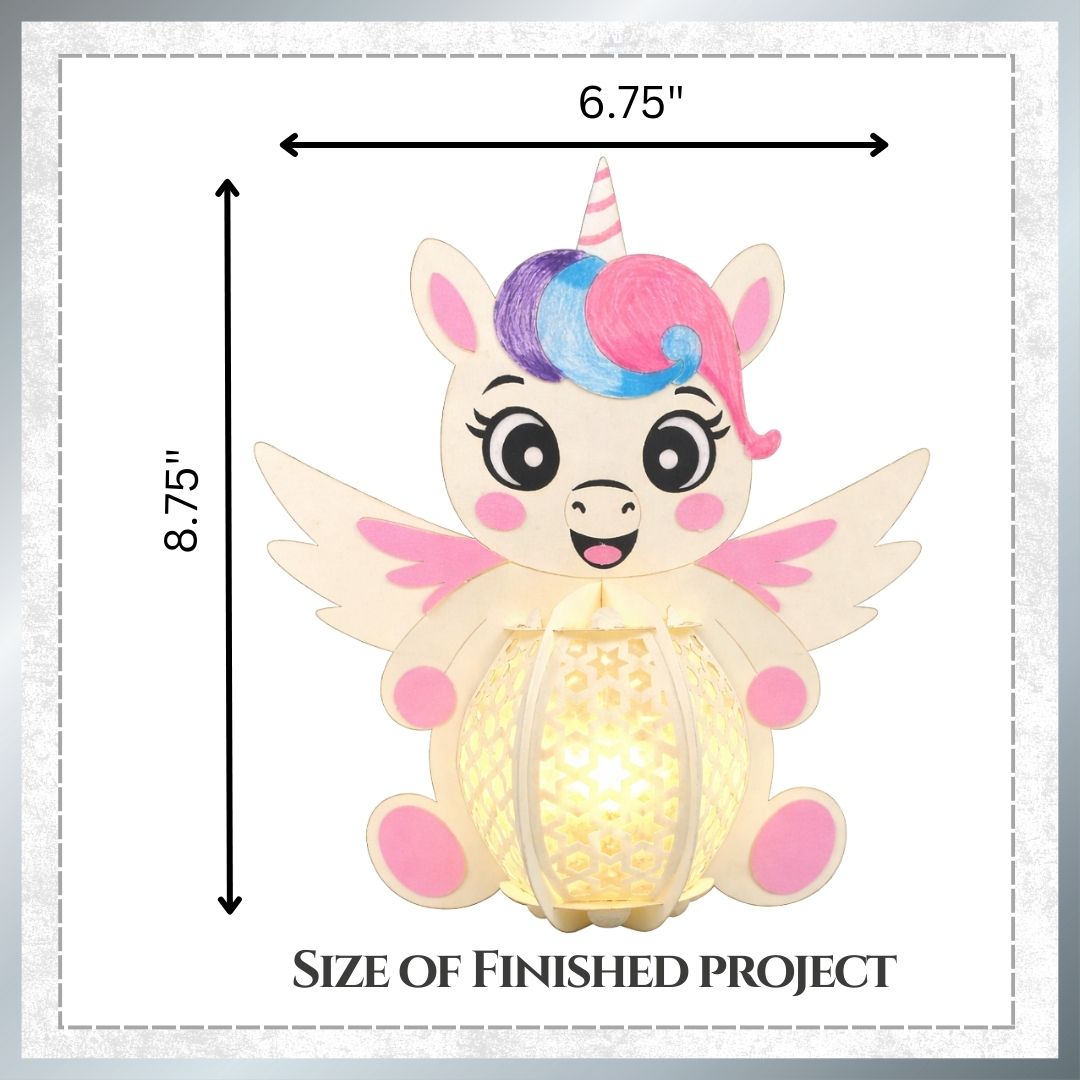 CrafTreat DIY Paper Lanterns - Unicorn
