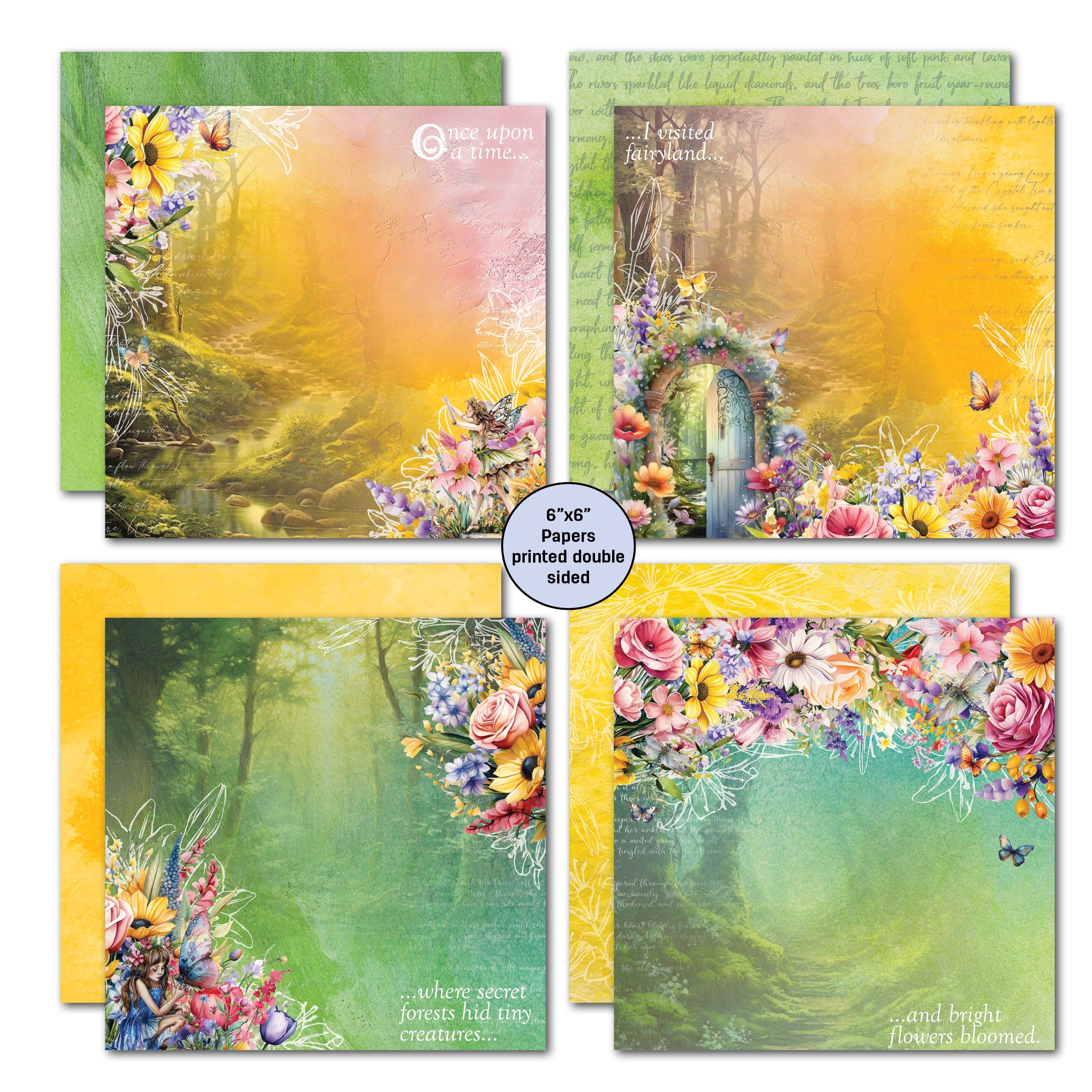 3Quarter Designs Visiting Fairyland 6x6 Paper Pack