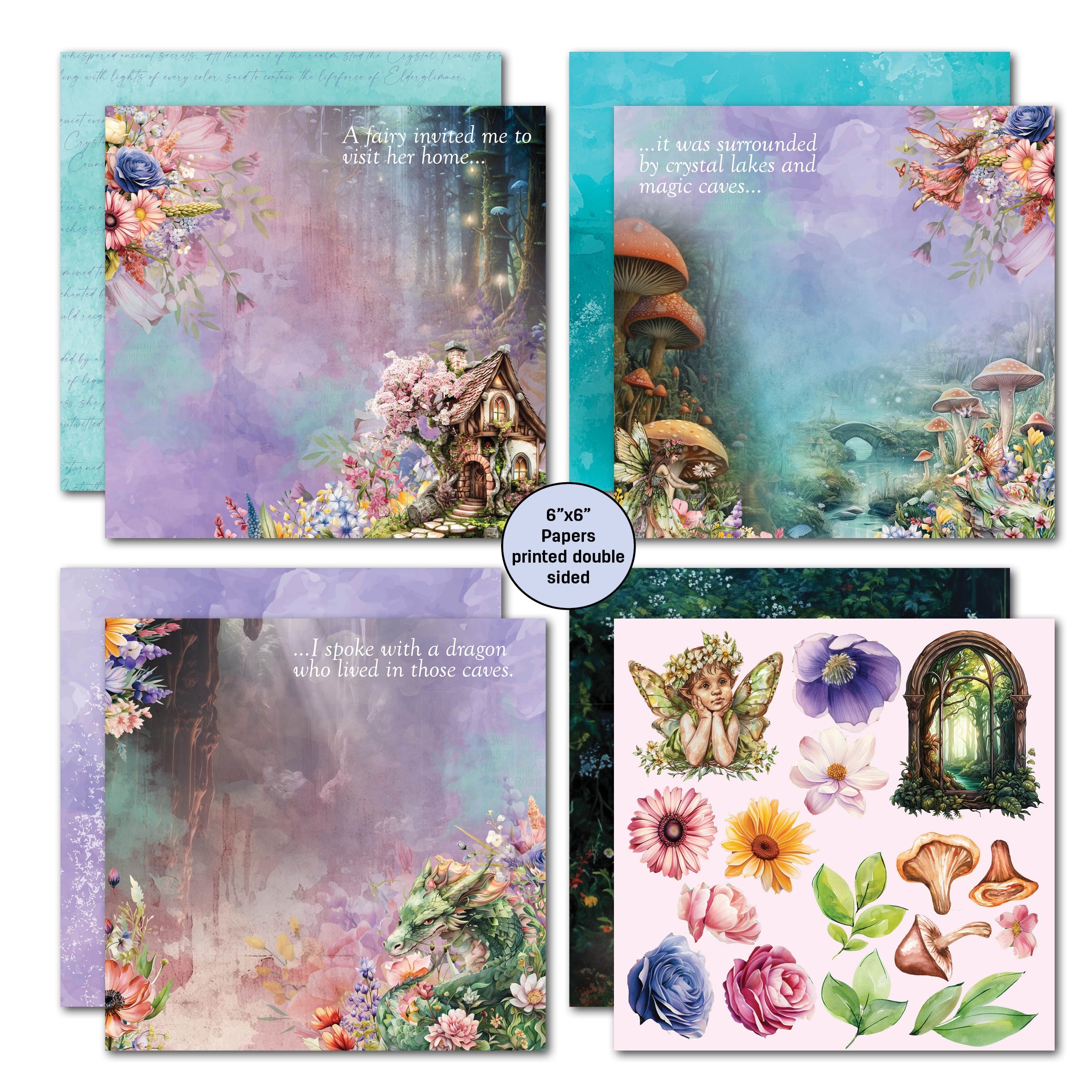 3Quarter Designs Visiting Fairyland 6x6 Paper Pack