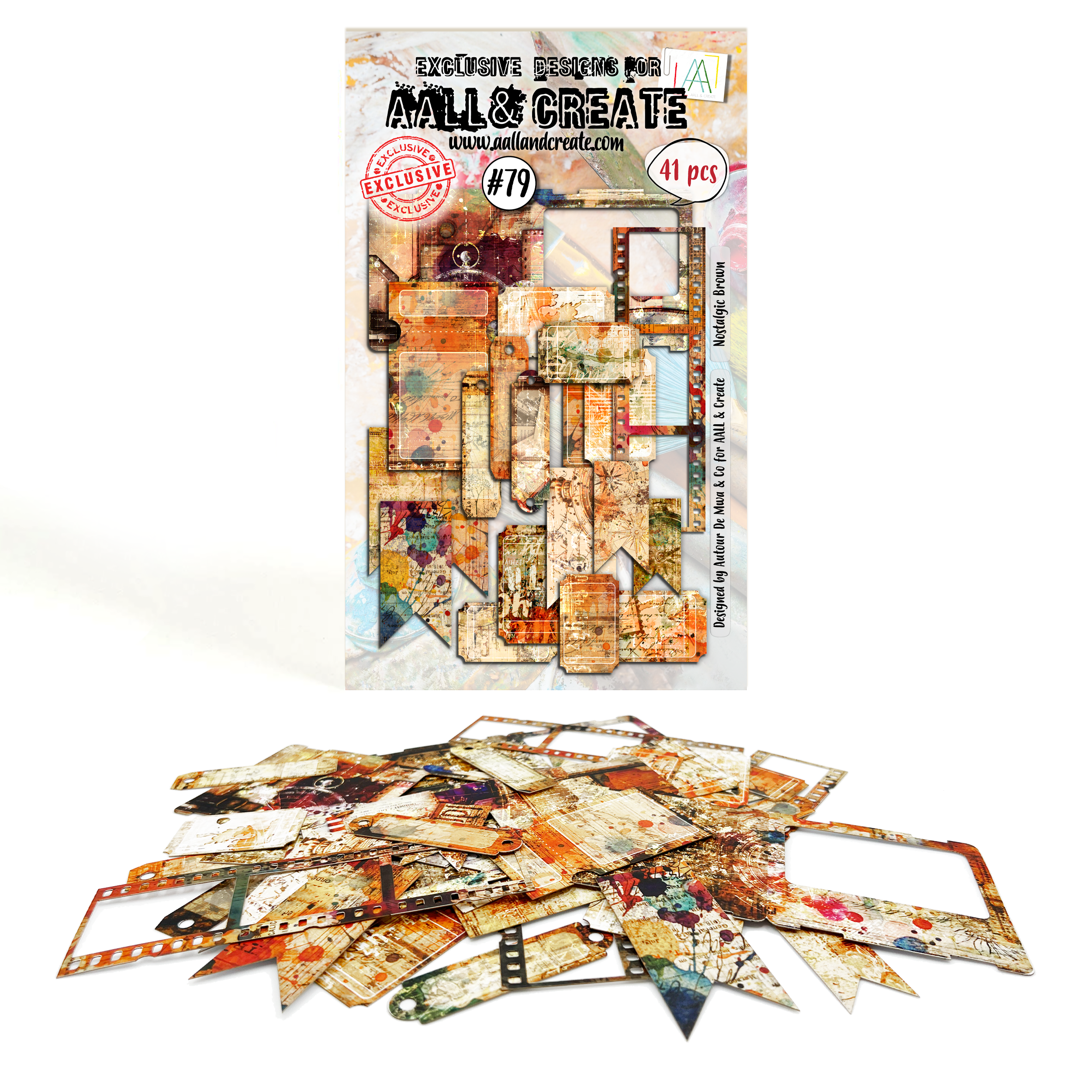 AALL and Create - Ephemera Die-Cuts - Nostalgic Brown