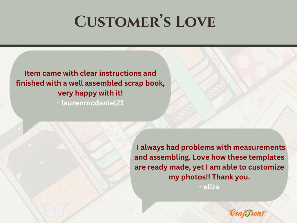 CrafTreat Scrapbook Blank Precut Album Base - Vintage Camera - Ivory