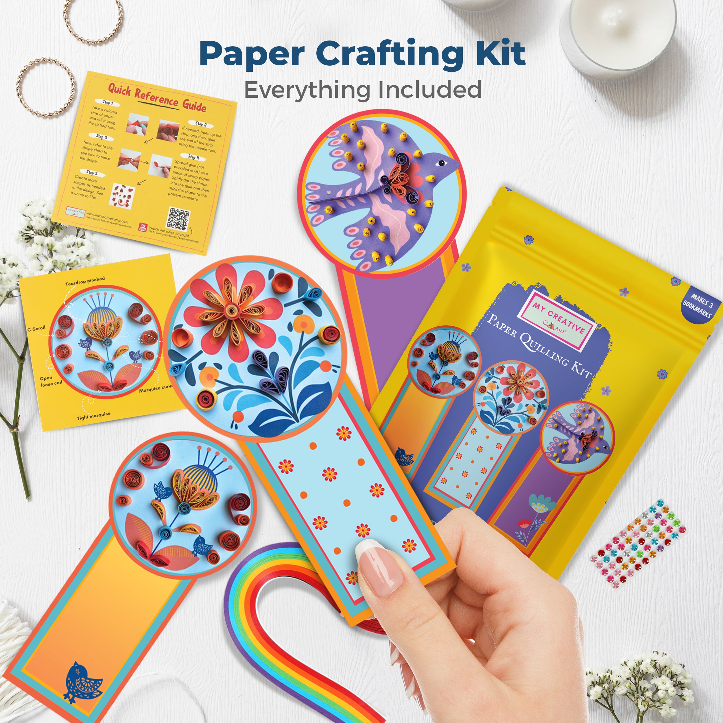 My Creative Camp Folklore Bookmarks Quilling Kit