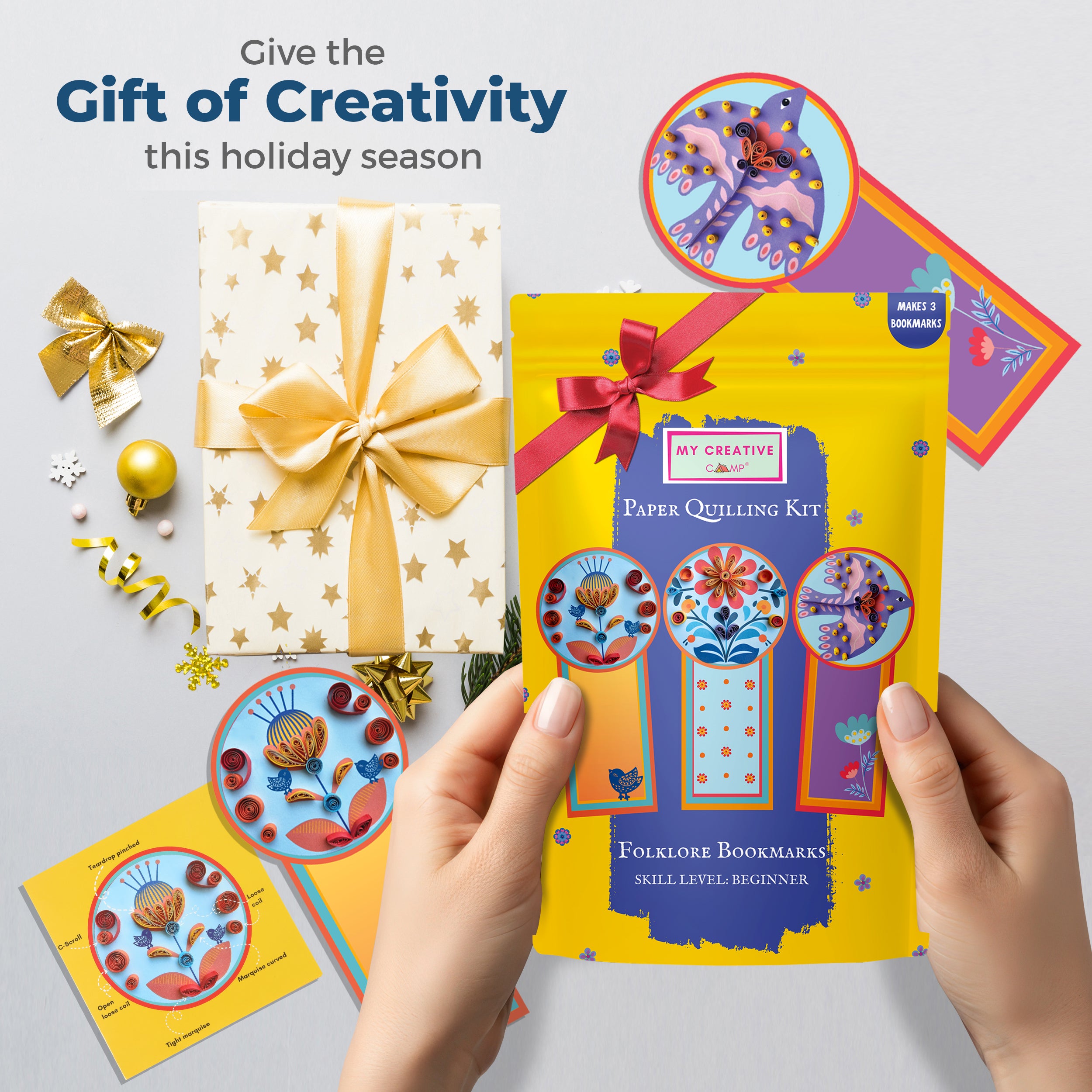 My Creative Camp Folklore Bookmarks Quilling Kit