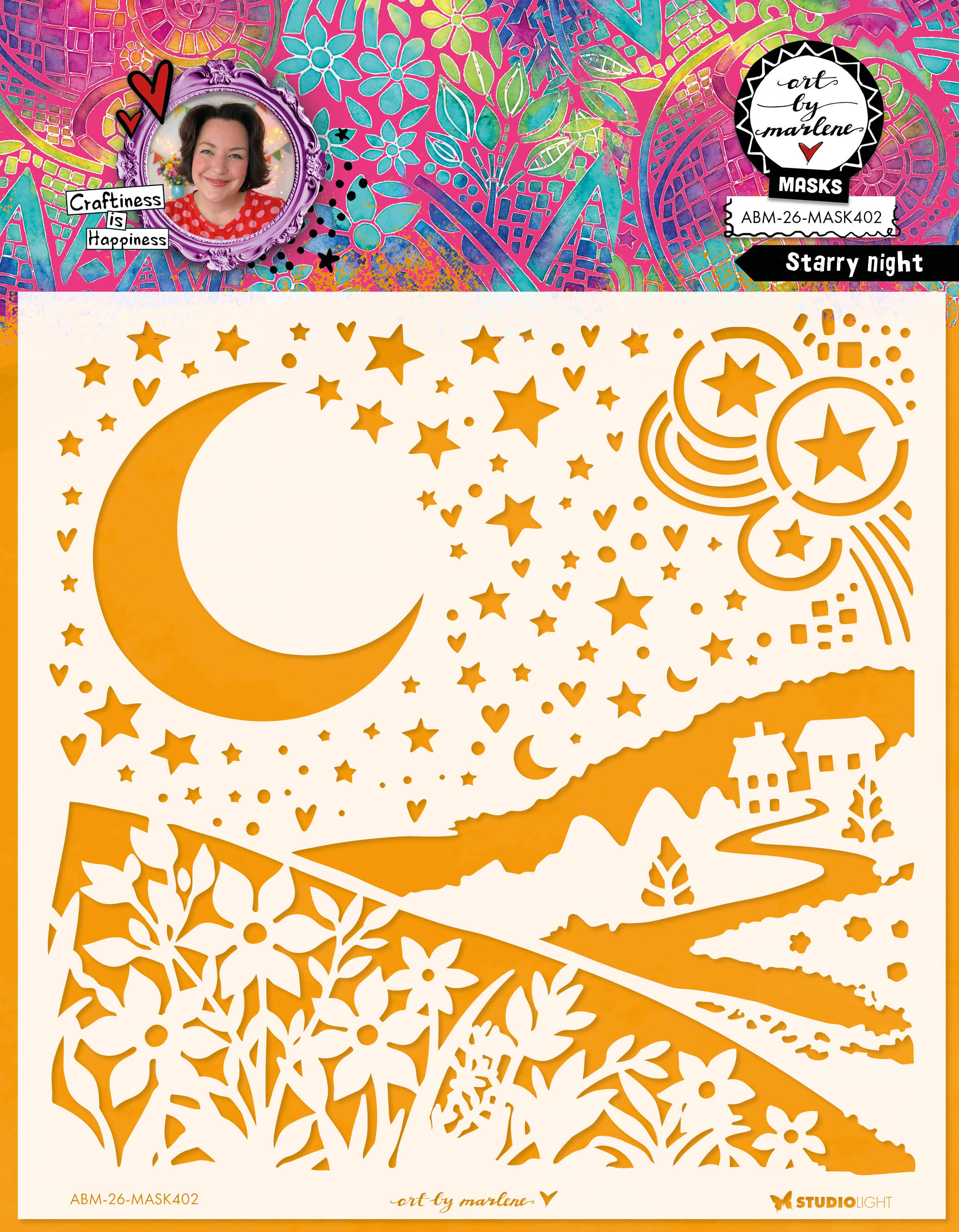 ABM Mask Starry Night Art by Marlene 1 Piece