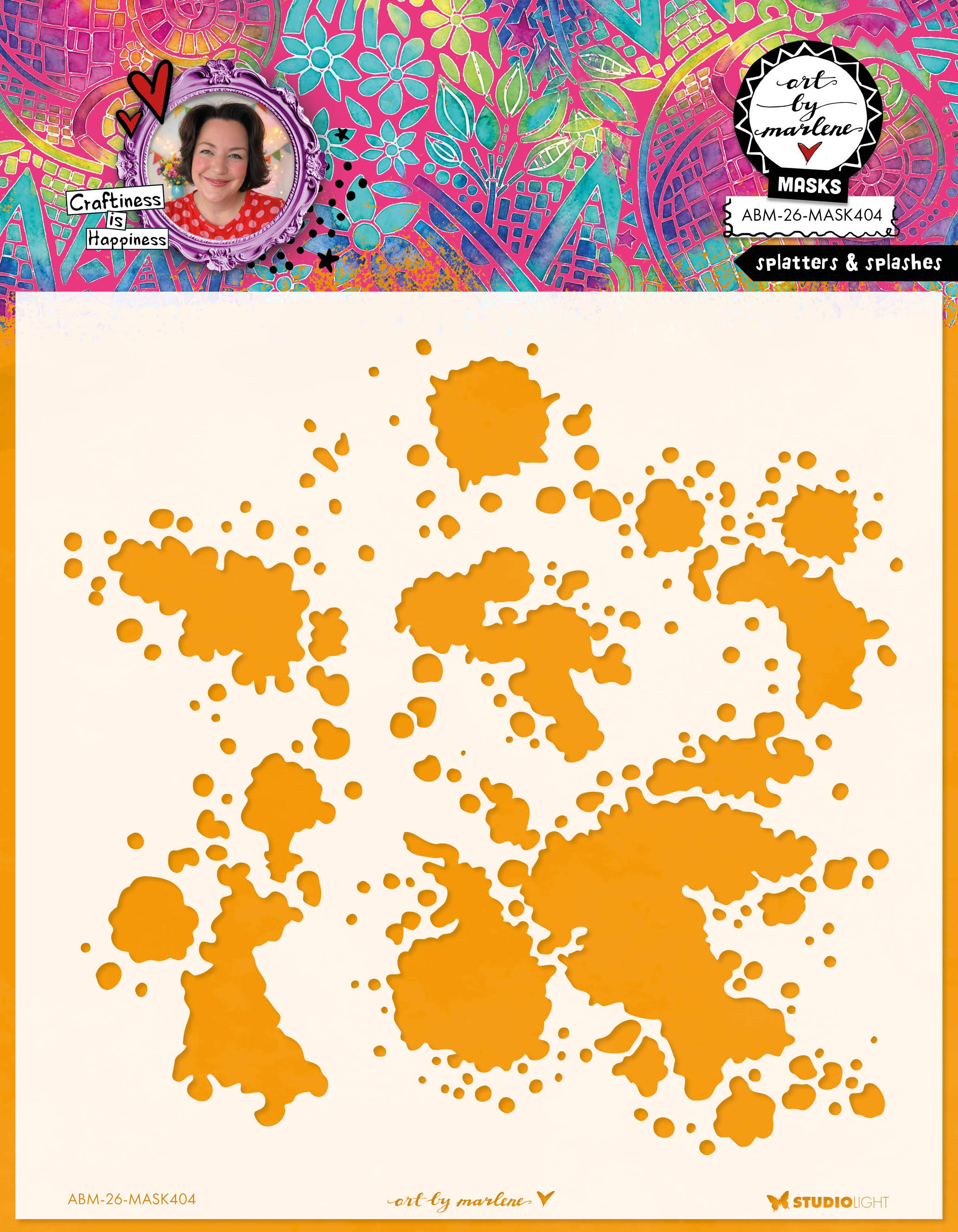 ABM Mask Splatters & Splashes Art by Marlene 1 Piece